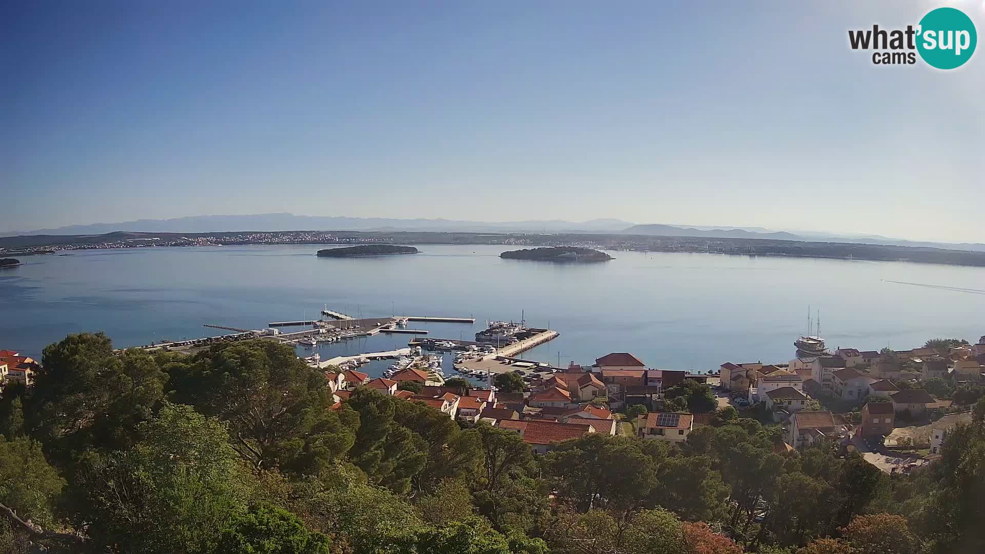 Tkon – Kalvaria – Blick auf Pašman Kanal