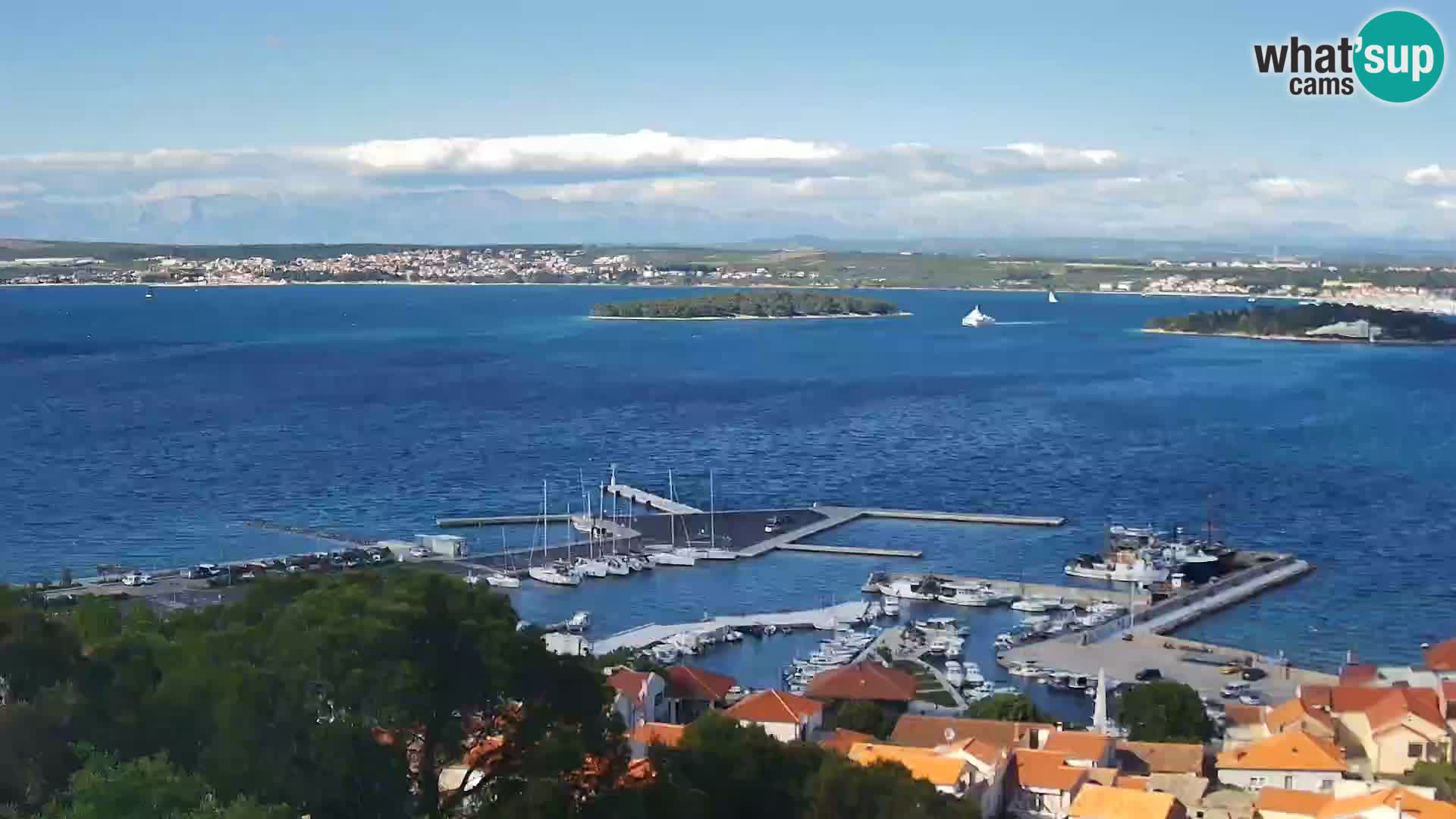 Tkon – Kalvarija – pogled na Pašmanski kanal