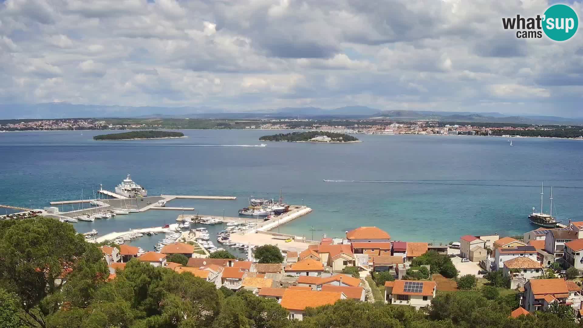 Tkon – Kalvaria – Blick auf Pašman Kanal