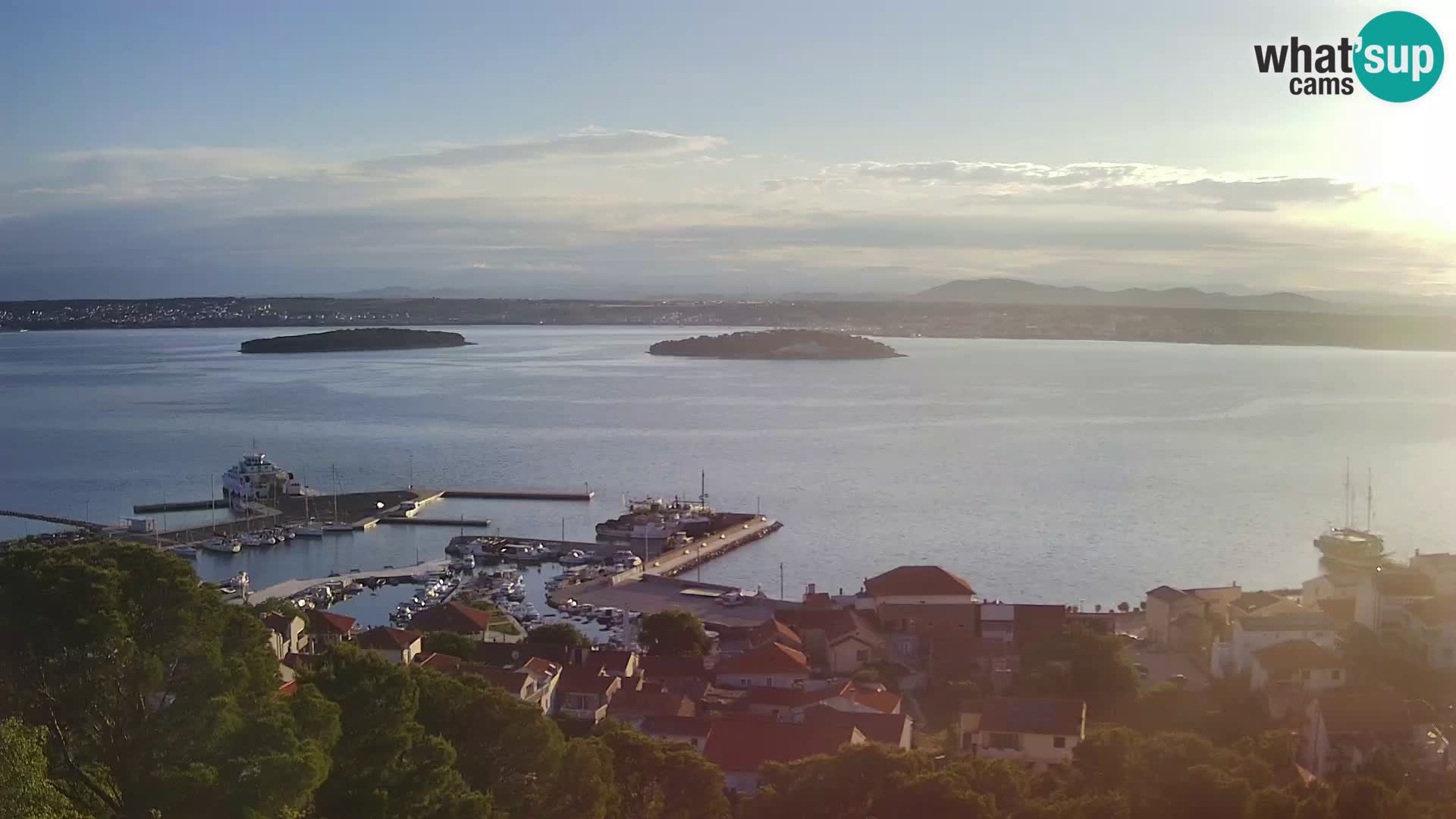 Tkon – Kalvarija – pogled na Pašmanski kanal