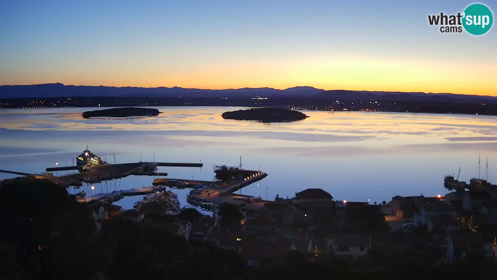 Tkon – Kalvarija – pogled na Pašmanski kanal