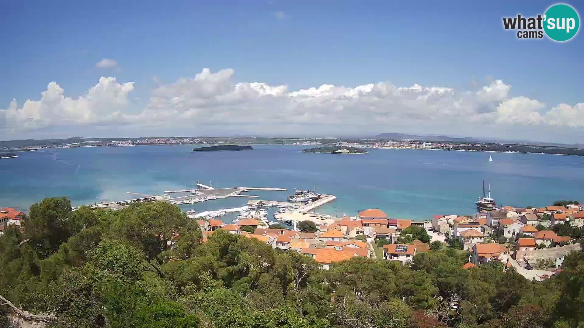 Tkon – Kalvaria – Blick auf Pašman Kanal
