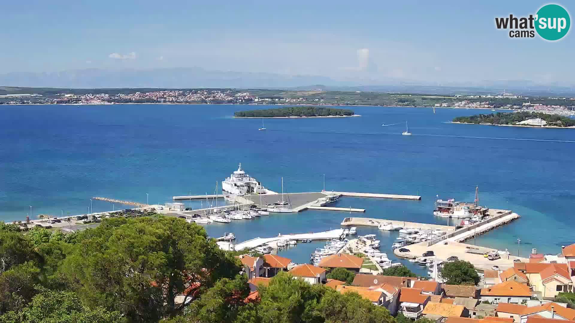 Tkon – Kalvarija – pogled na Pašmanski kanal