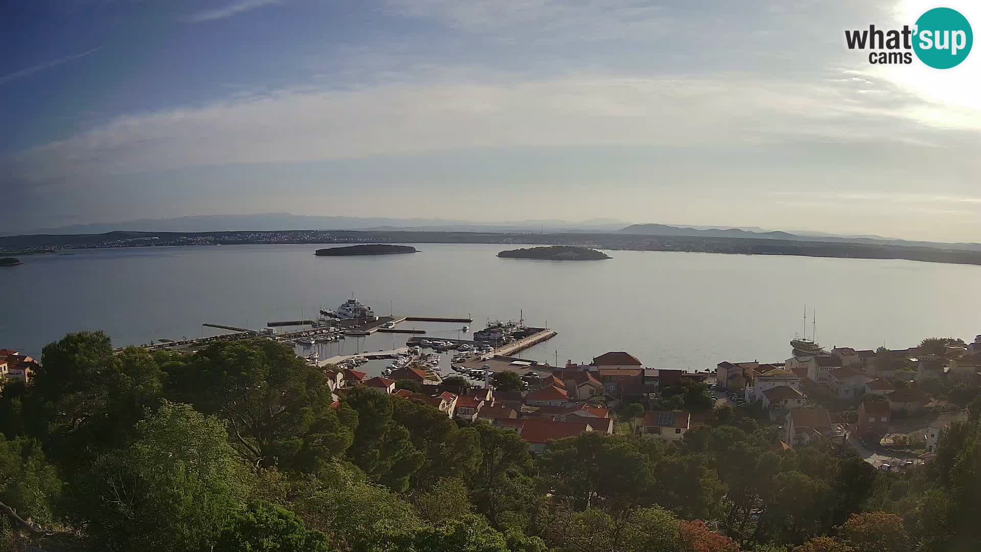 Tkon – Kalvarija – pogled na Pašmanski kanal