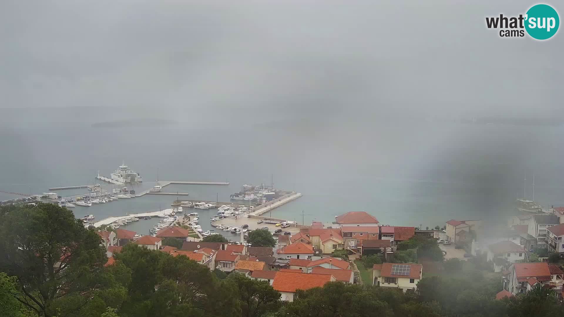 Tkon – Kalvarija – pogled na Pašmanski kanal