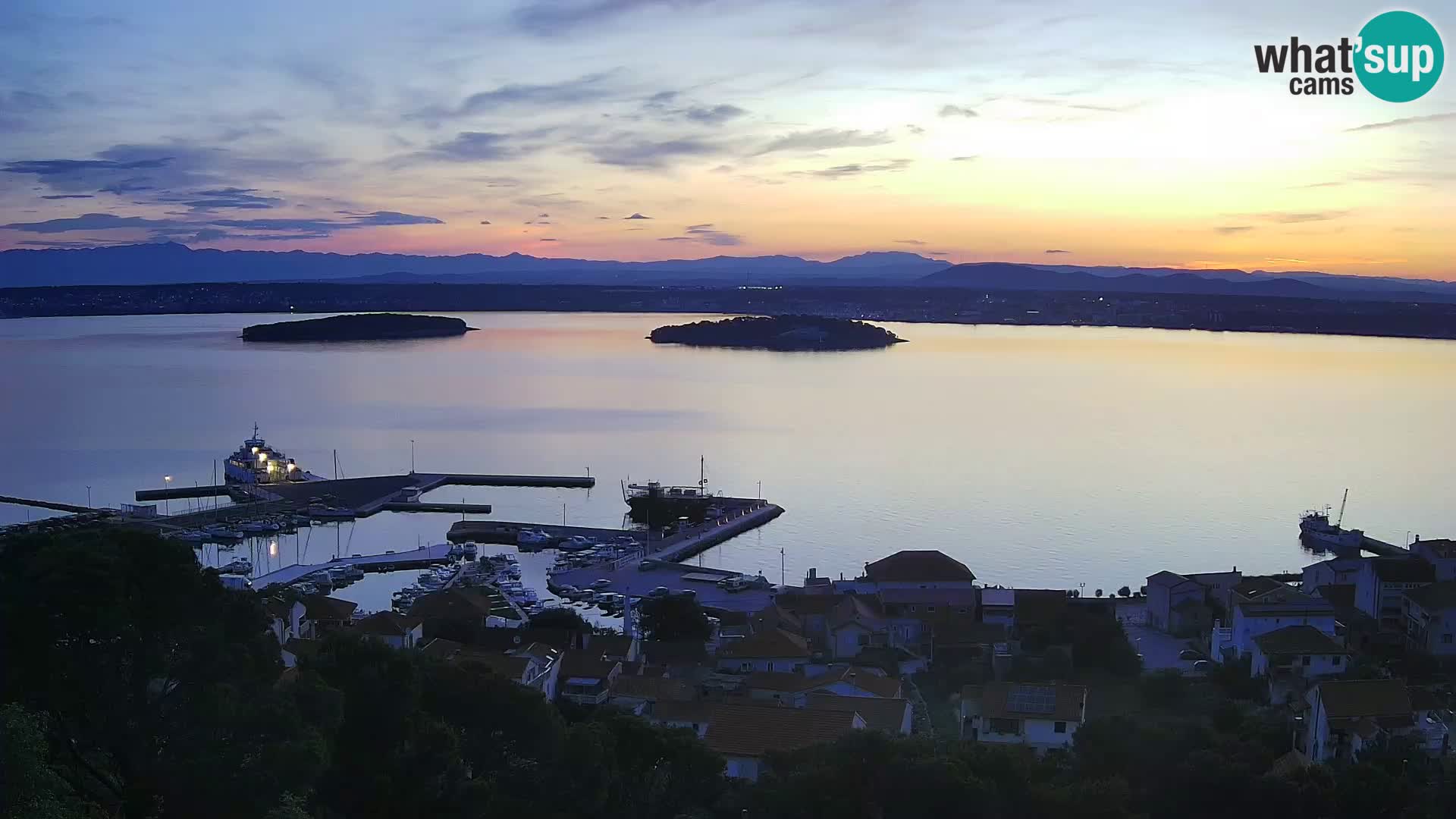 Tkon – Kalvaria – panorama del canale di Pašman