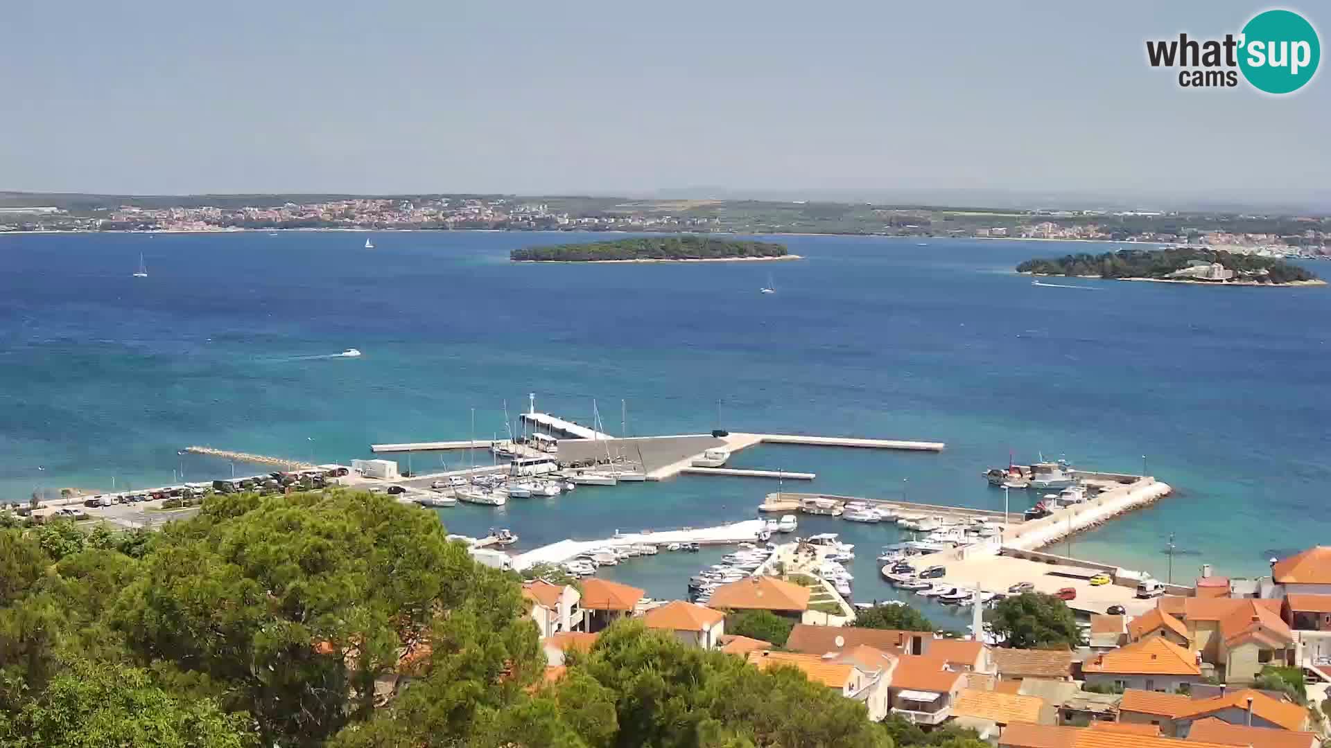 Tkon – Kalvaria – Blick auf Pašman Kanal