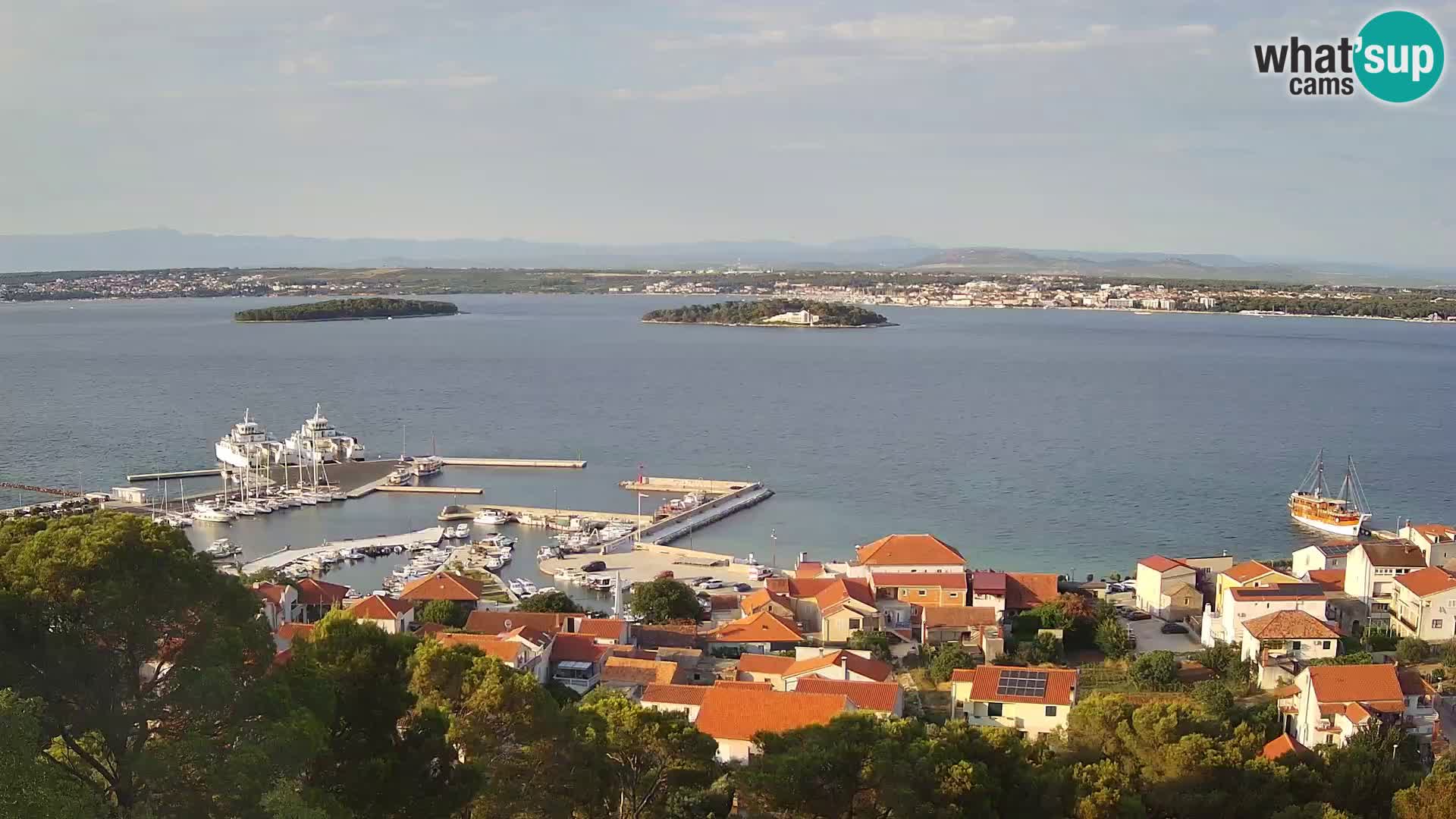 Tkon – Kalvaria – Blick auf Pašman Kanal