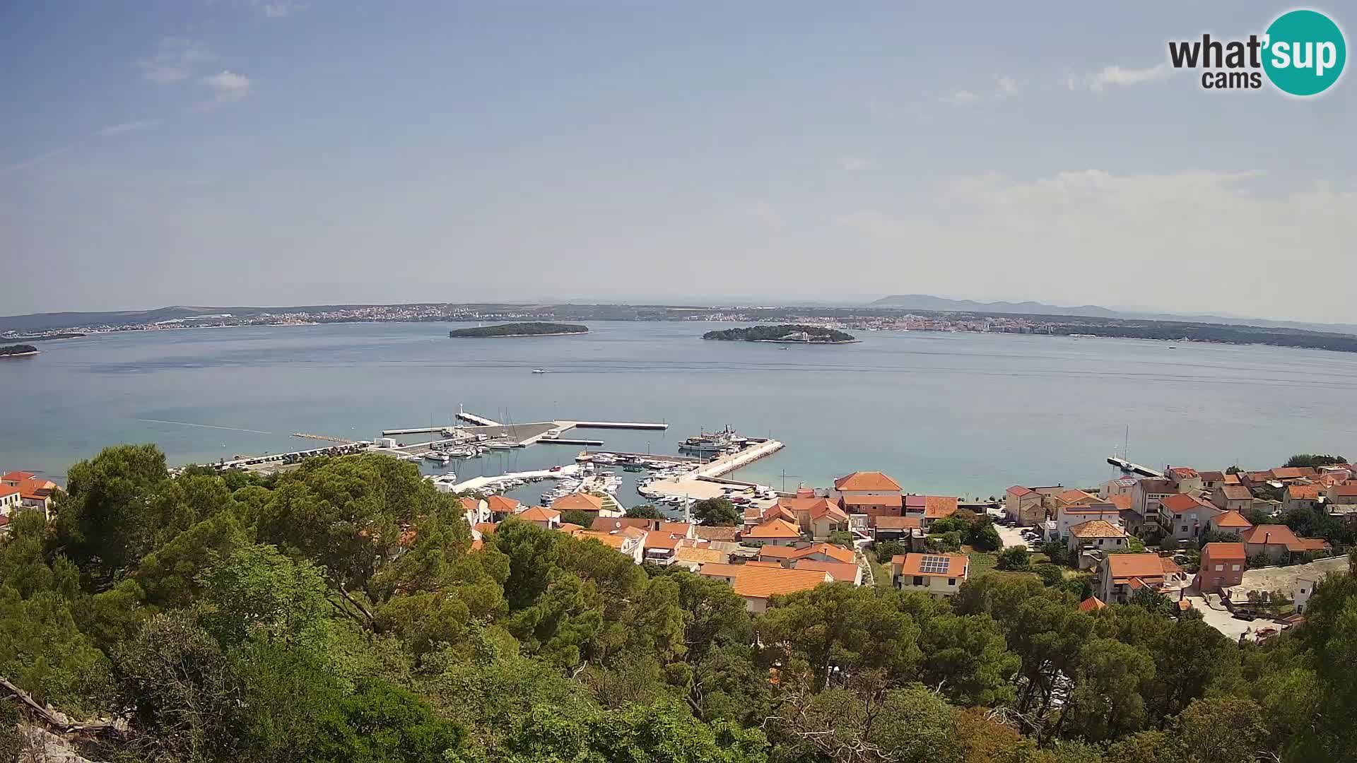 Tkon – Kalvaria – Blick auf Pašman Kanal