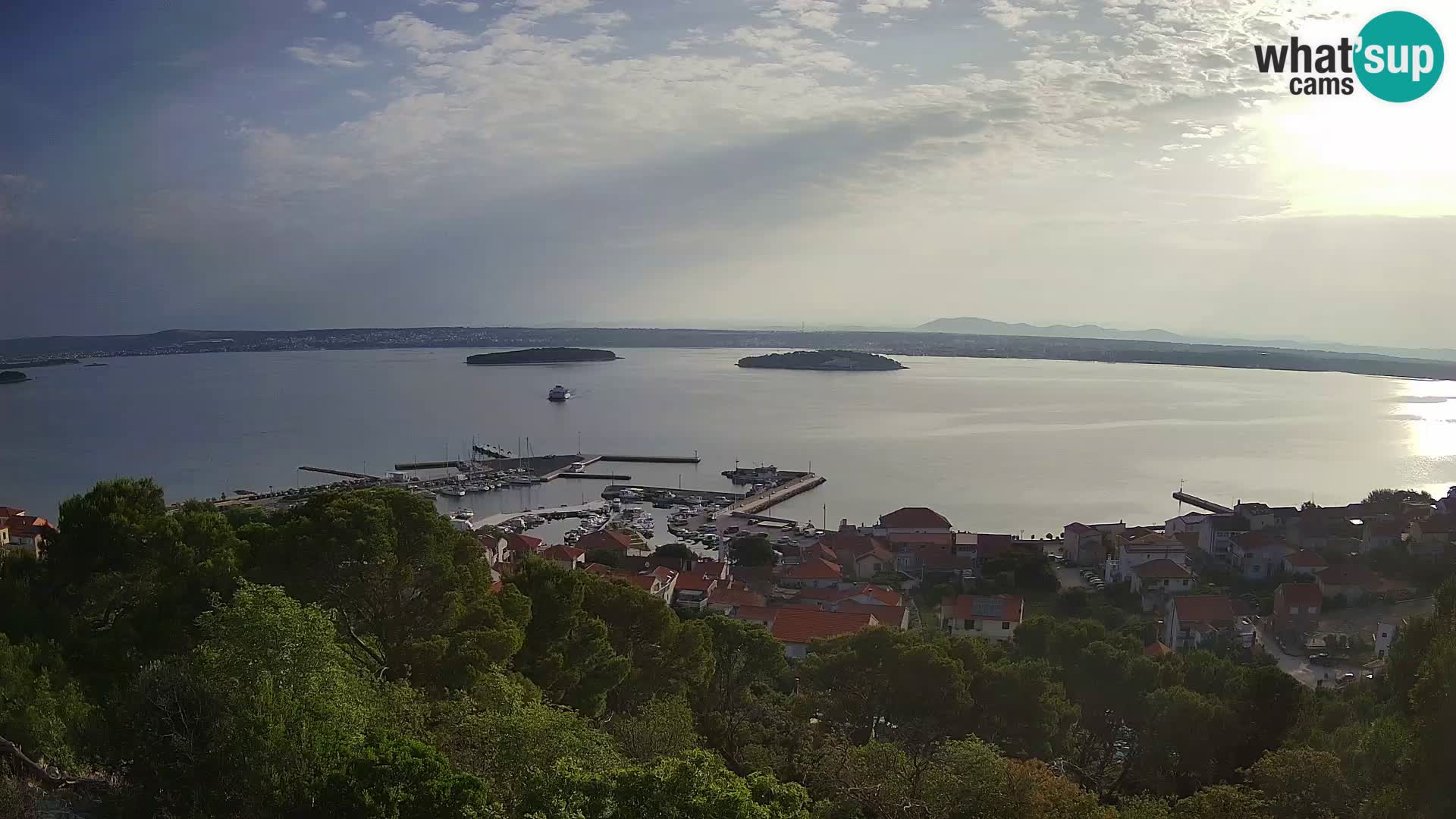 Tkon – Kalvarija – pogled na Pašmanski kanal