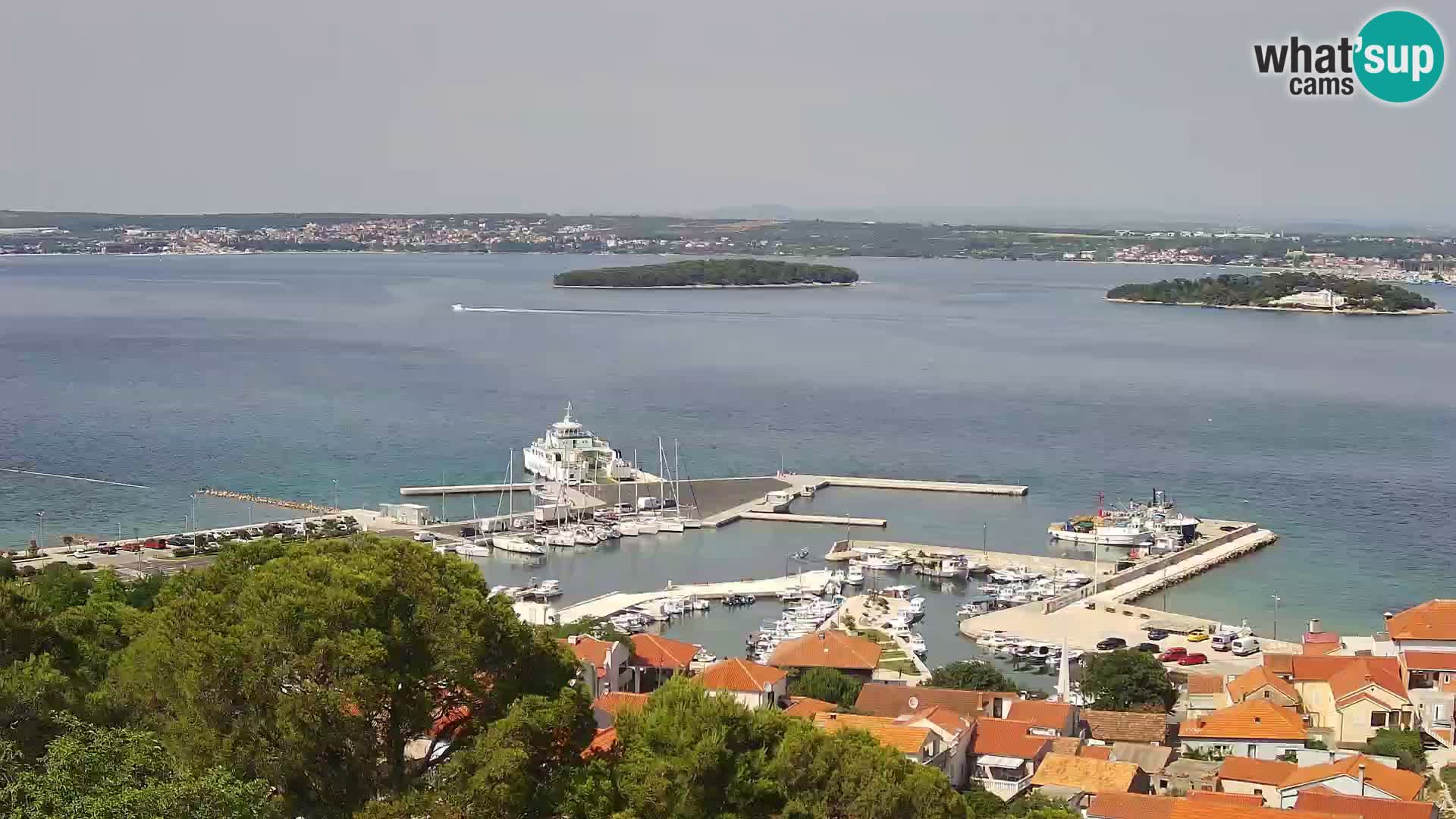 Tkon – Kalvarija – pogled na Pašmanski kanal
