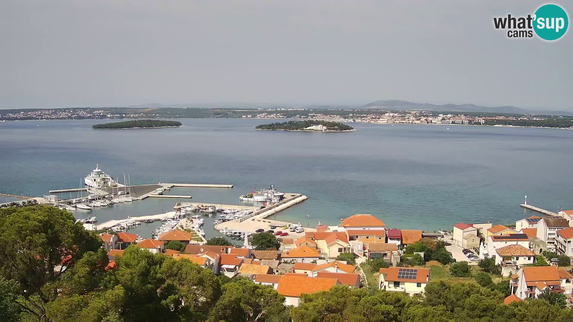 Tkon – Kalvarija – pogled na Pašmanski kanal