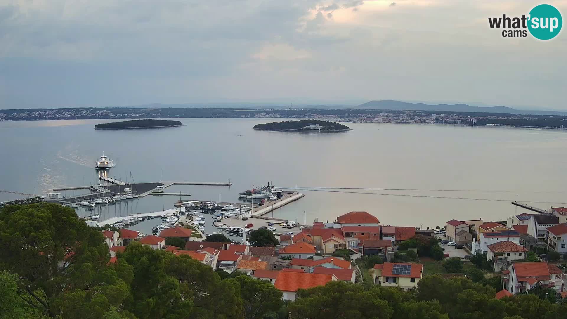 Tkon – Kalvarija – pogled na Pašmanski kanal