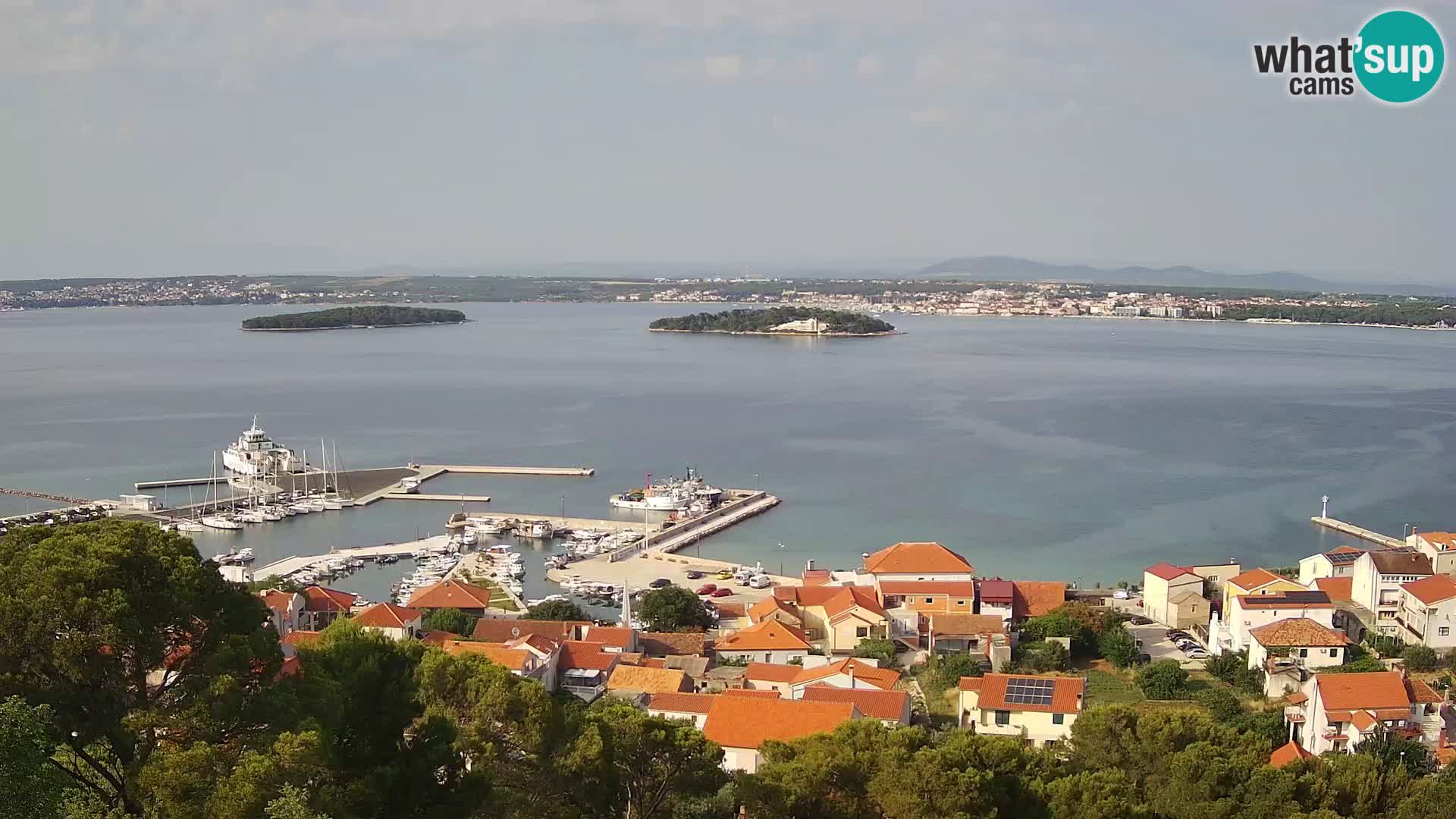 Tkon – Kalvarija – pogled na Pašmanski kanal