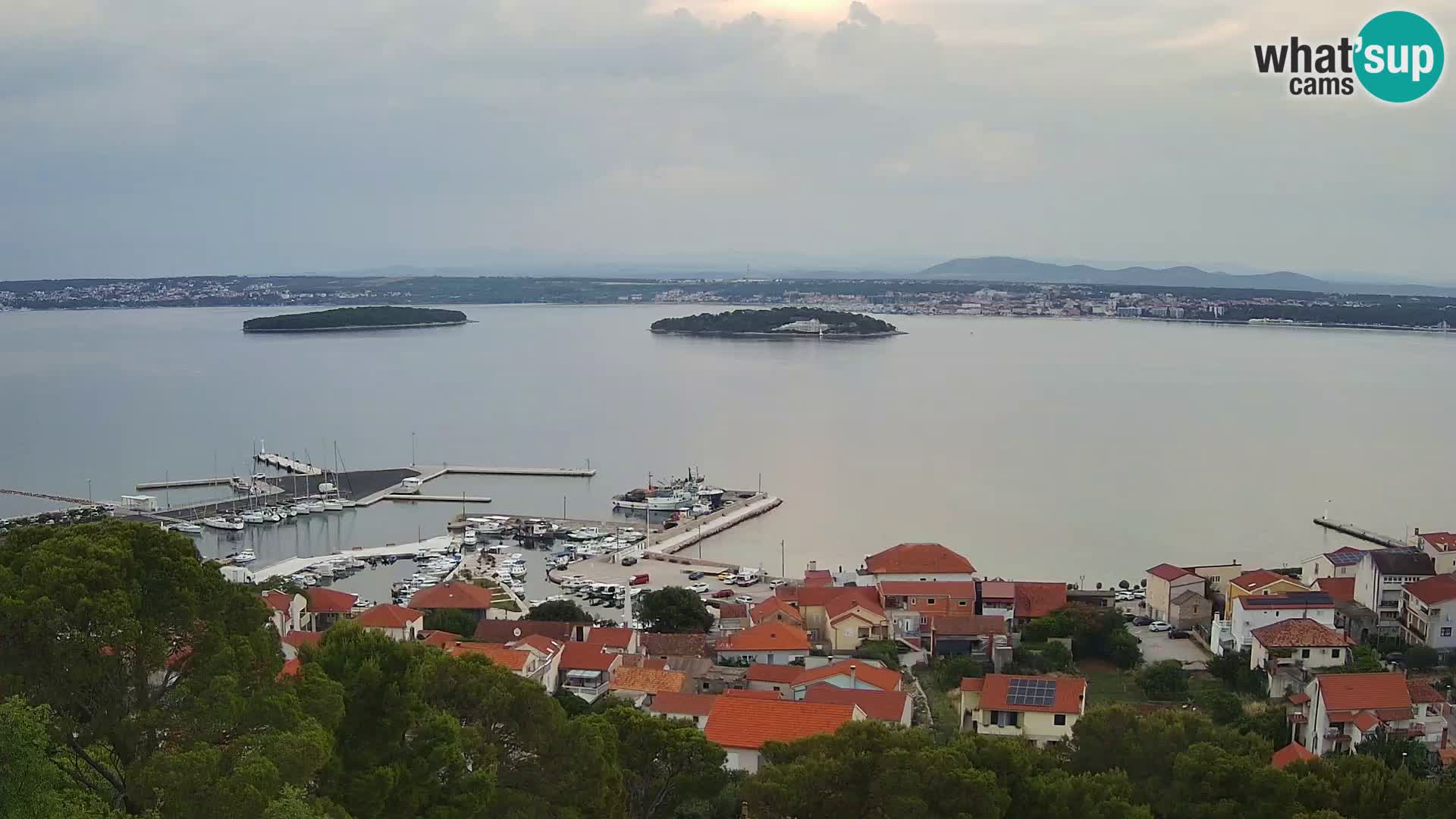 Tkon – Kalvarija – pogled na Pašmanski kanal