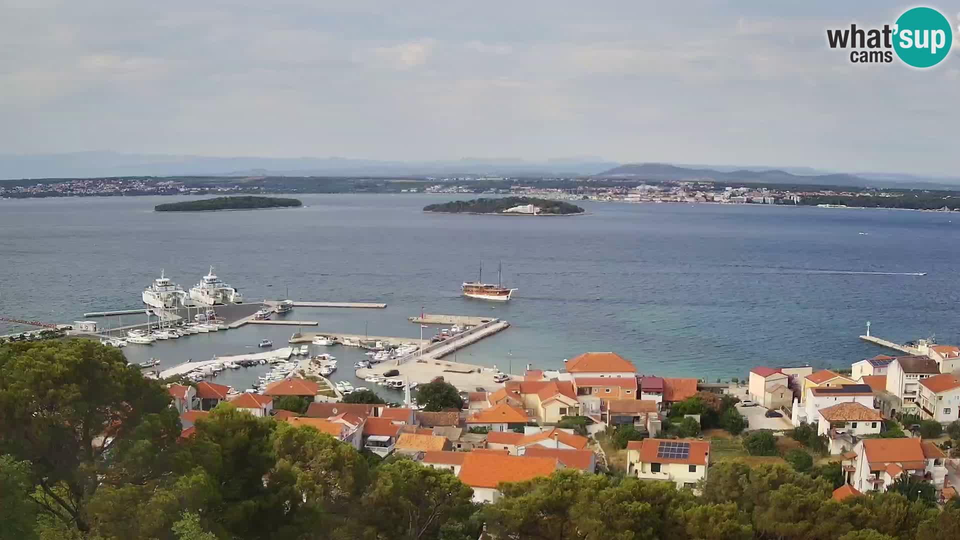Tkon – Kalvaria – view of Pašman channel