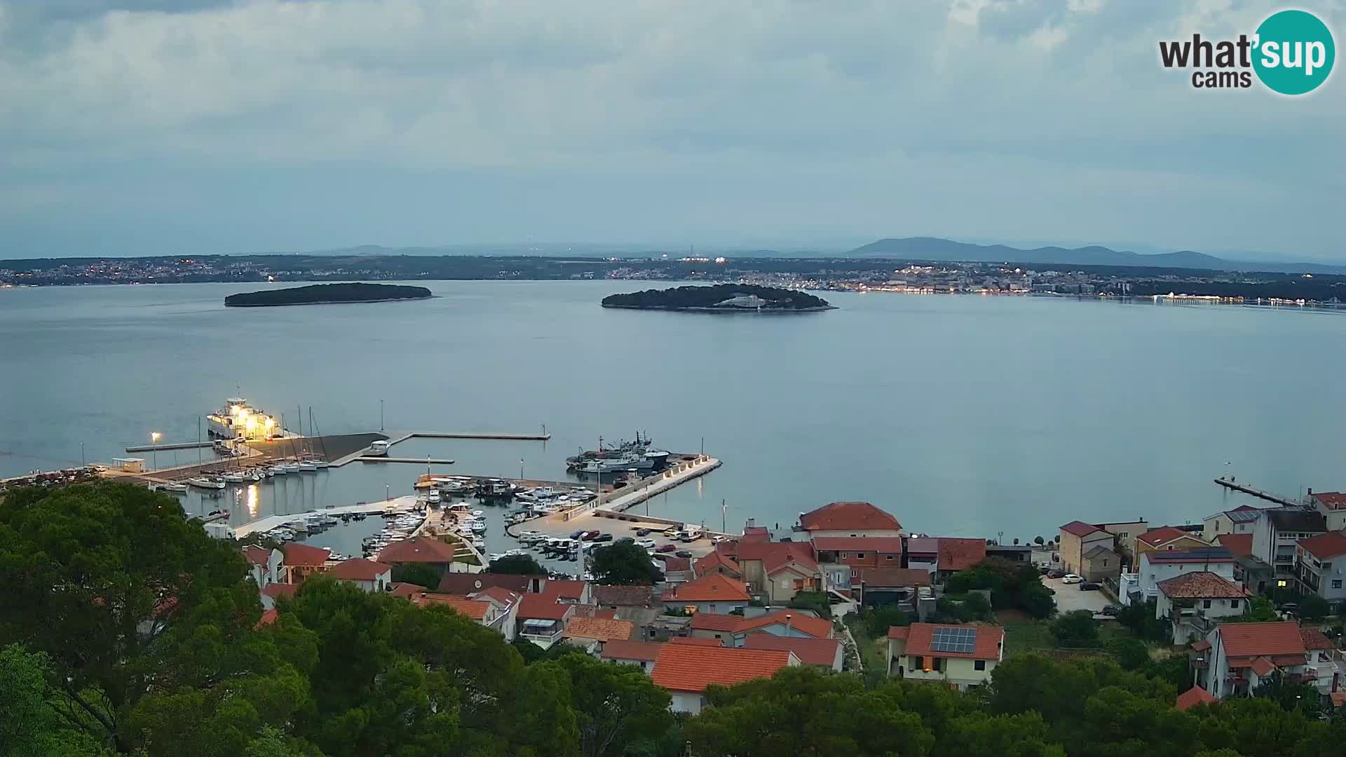 Tkon – Kalvaria – panorama del canale di Pašman