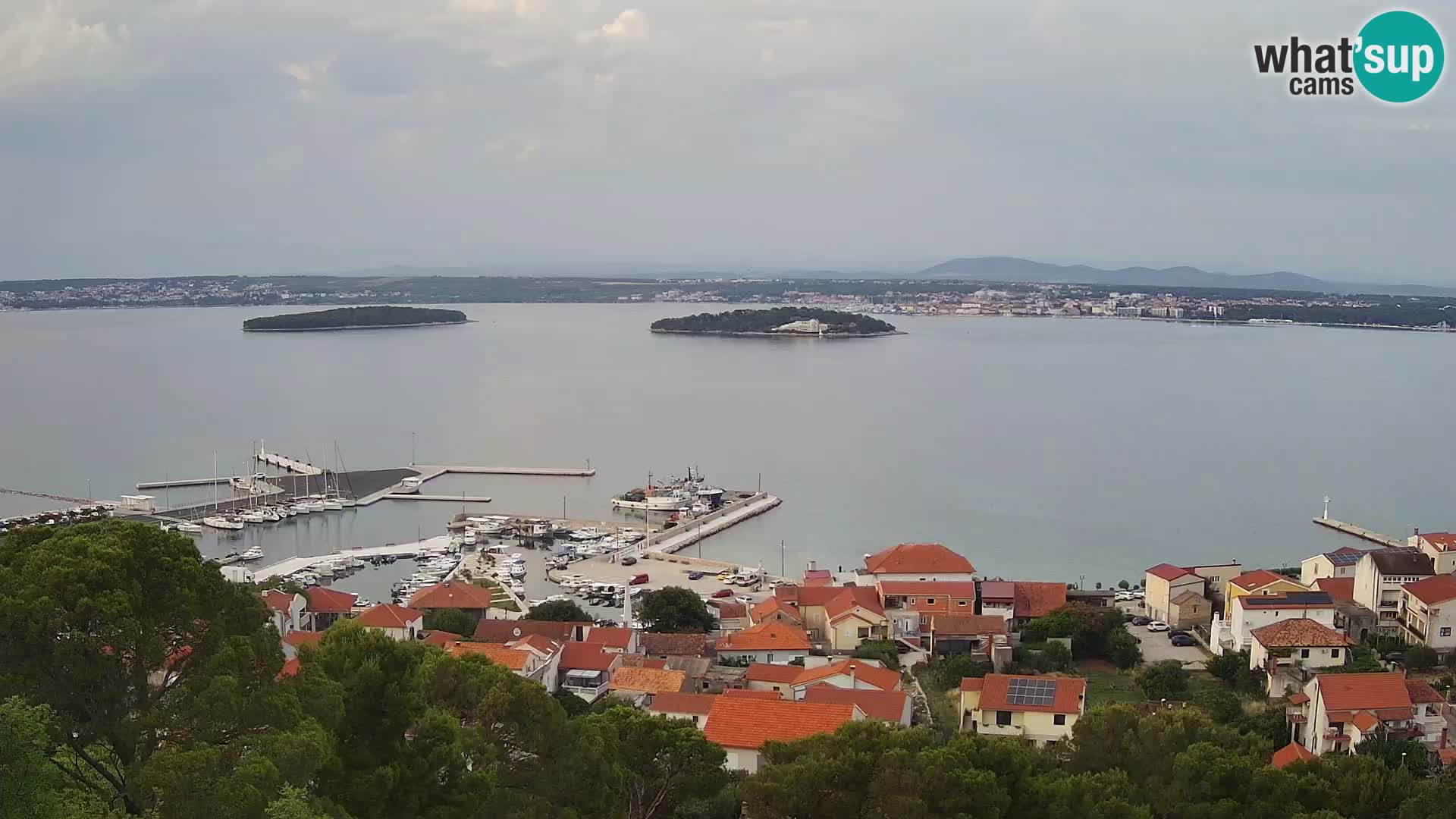 Tkon – Kalvaria – panorama del canale di Pašman