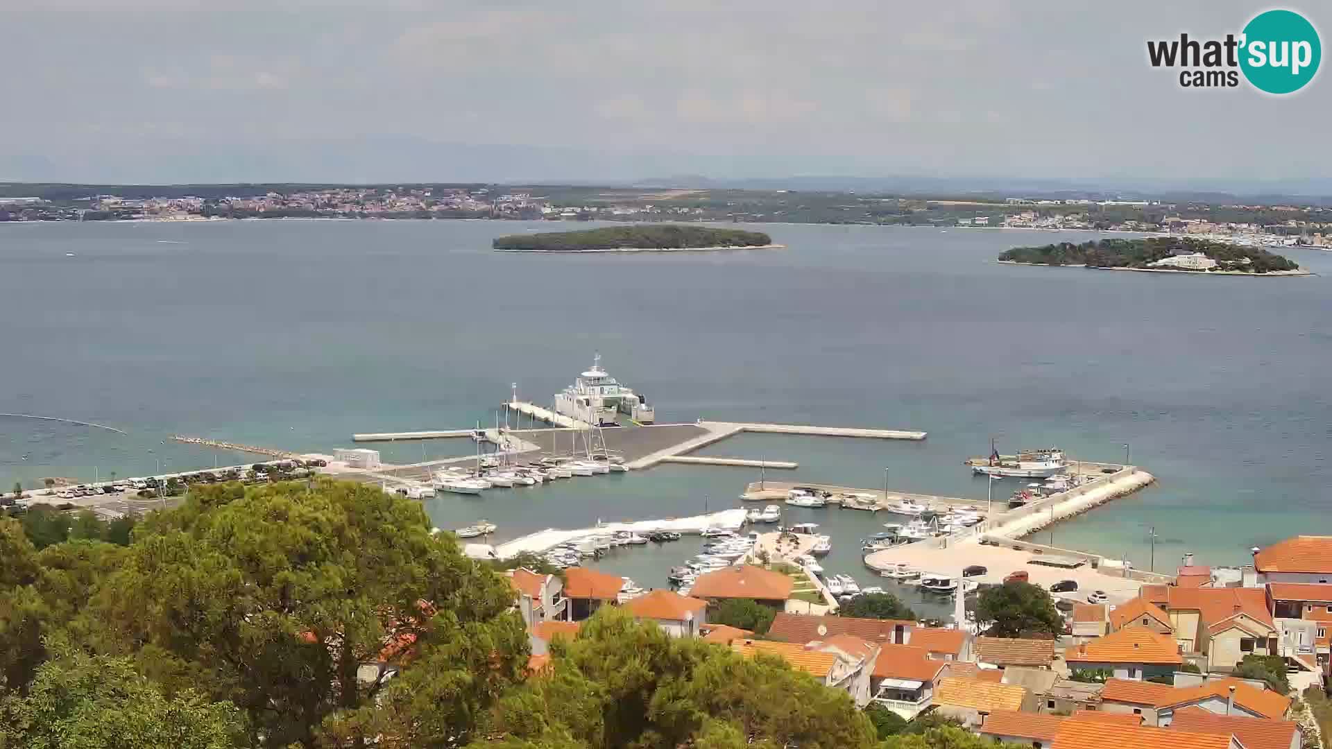 Tkon – Kalvarija – pogled na Pašmanski kanal