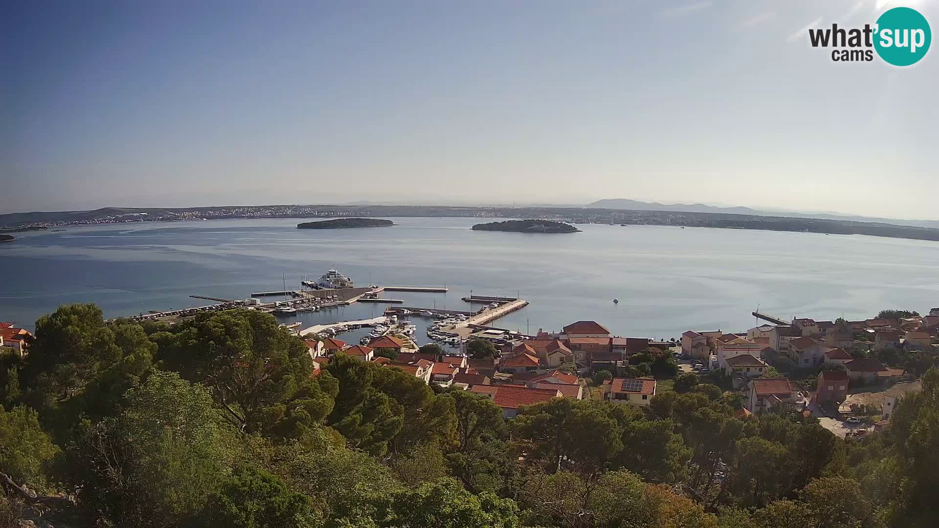Tkon – Kalvarija – pogled na Pašmanski kanal
