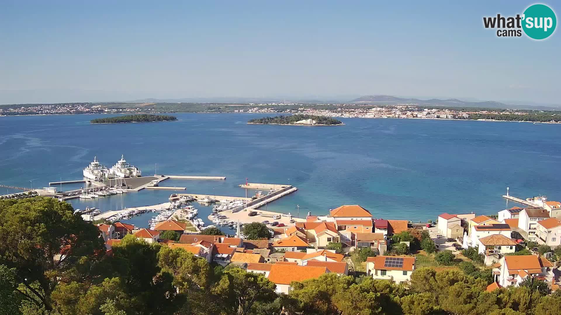 Tkon – Kalvaria – panorama del canale di Pašman