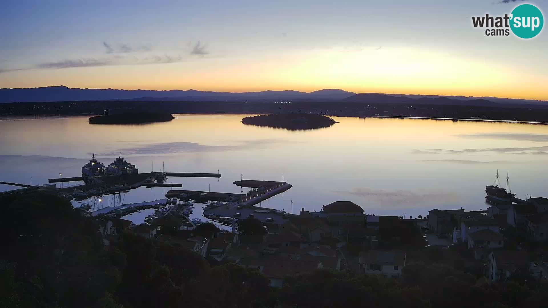 Tkon – Kalvarija – pogled na Pašmanski kanal