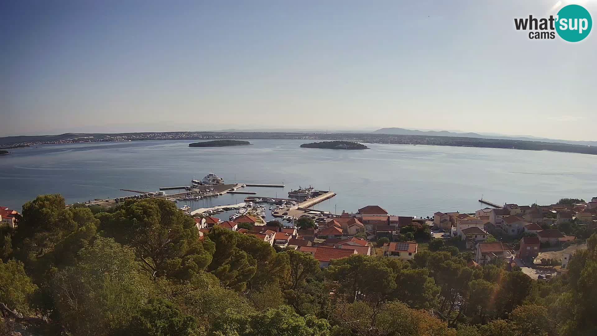 Tkon – Kalvarija – vue sur le canal Pašman