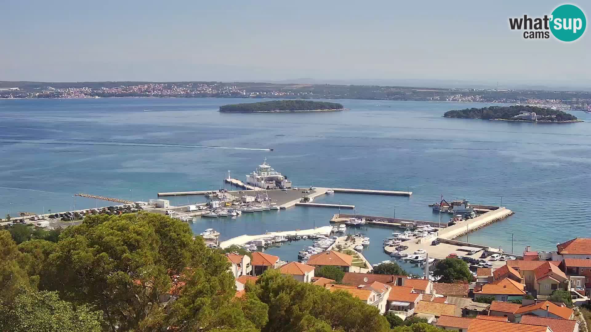 Tkon – Kalvaria – Blick auf Pašman Kanal