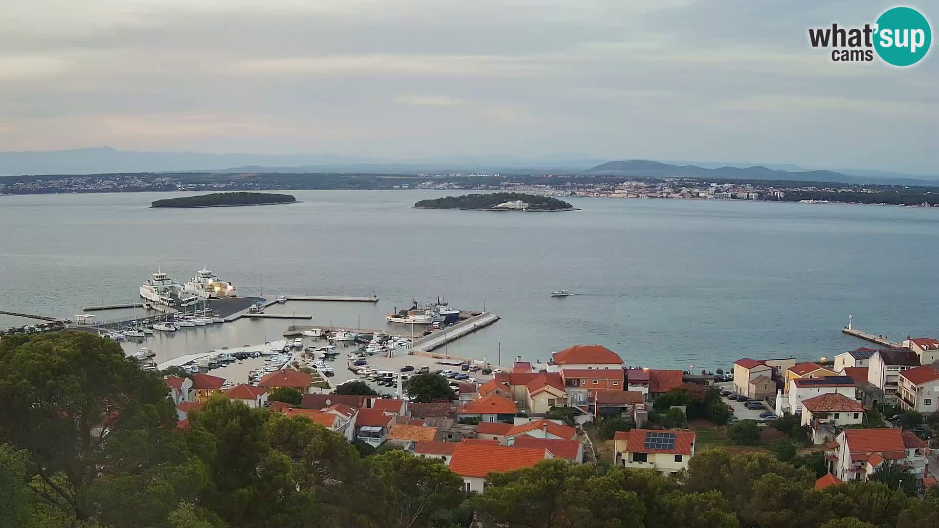 Tkon – Kalvarija – pogled na Pašmanski kanal