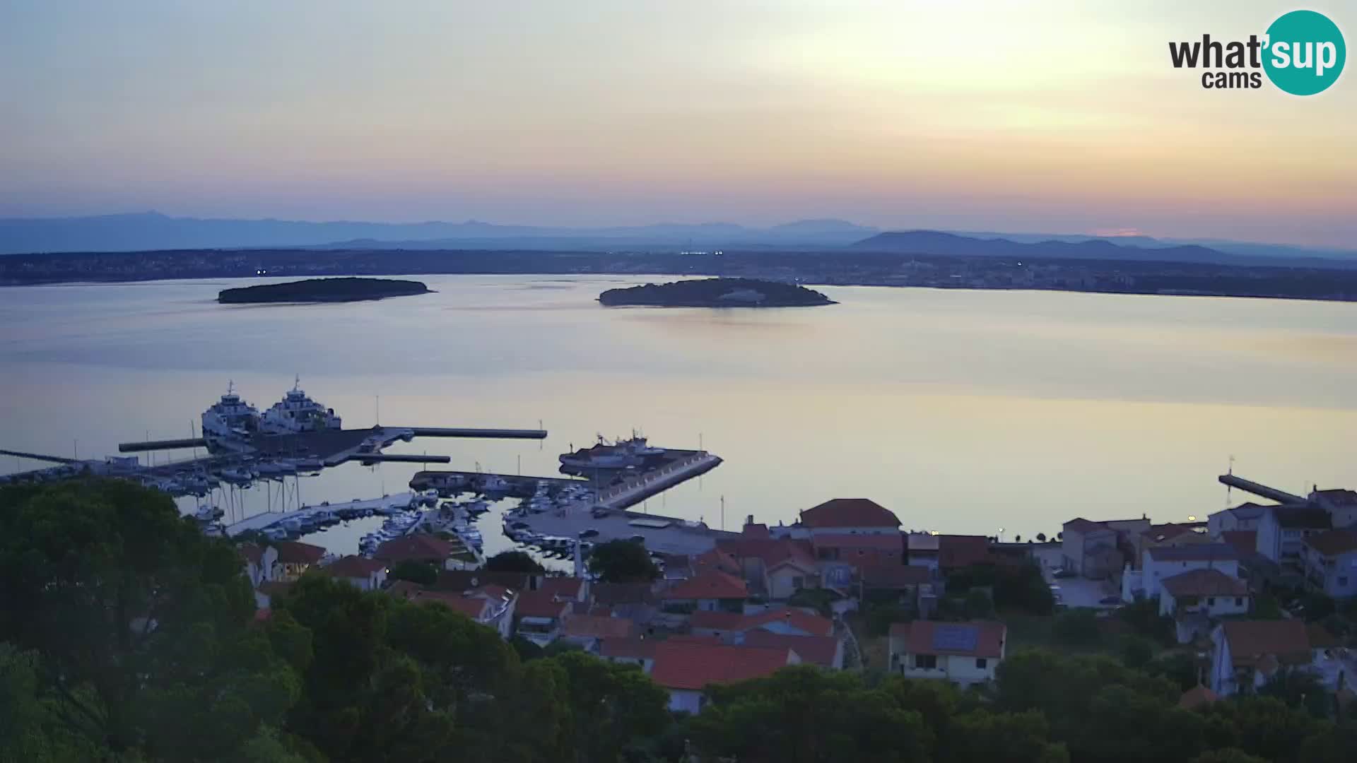 Tkon – Kalvarija – pogled na Pašmanski kanal