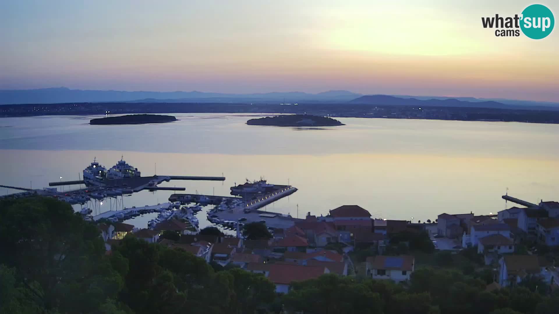 Tkon – Kalvarija – pogled na Pašmanski kanal