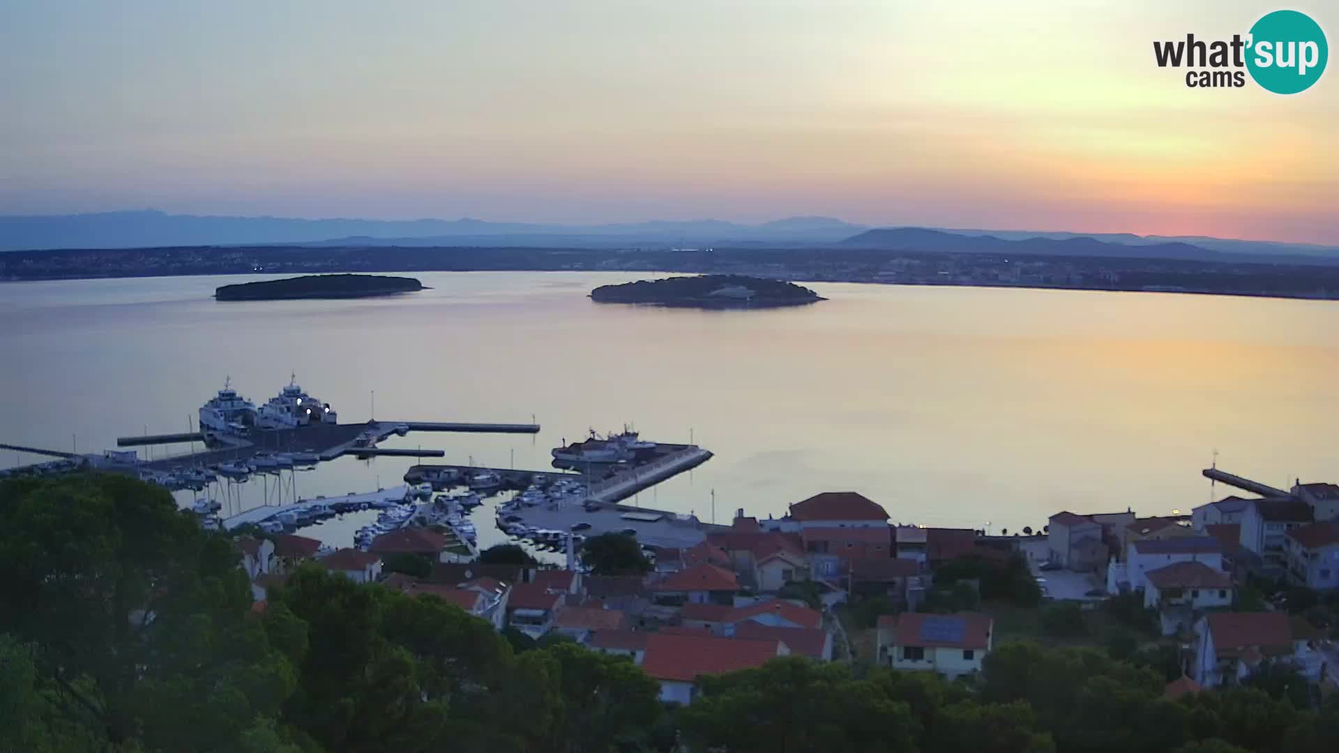 Tkon – Kalvarija – vue sur le canal Pašman