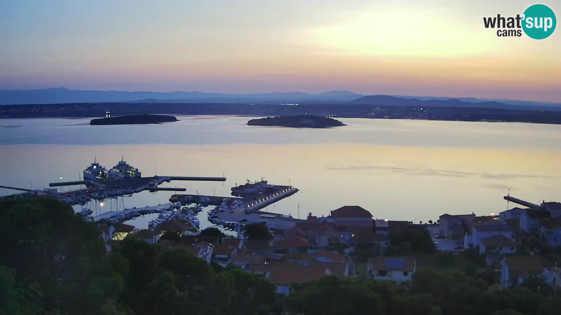 Tkon – Kalvaria – Blick auf Pašman Kanal