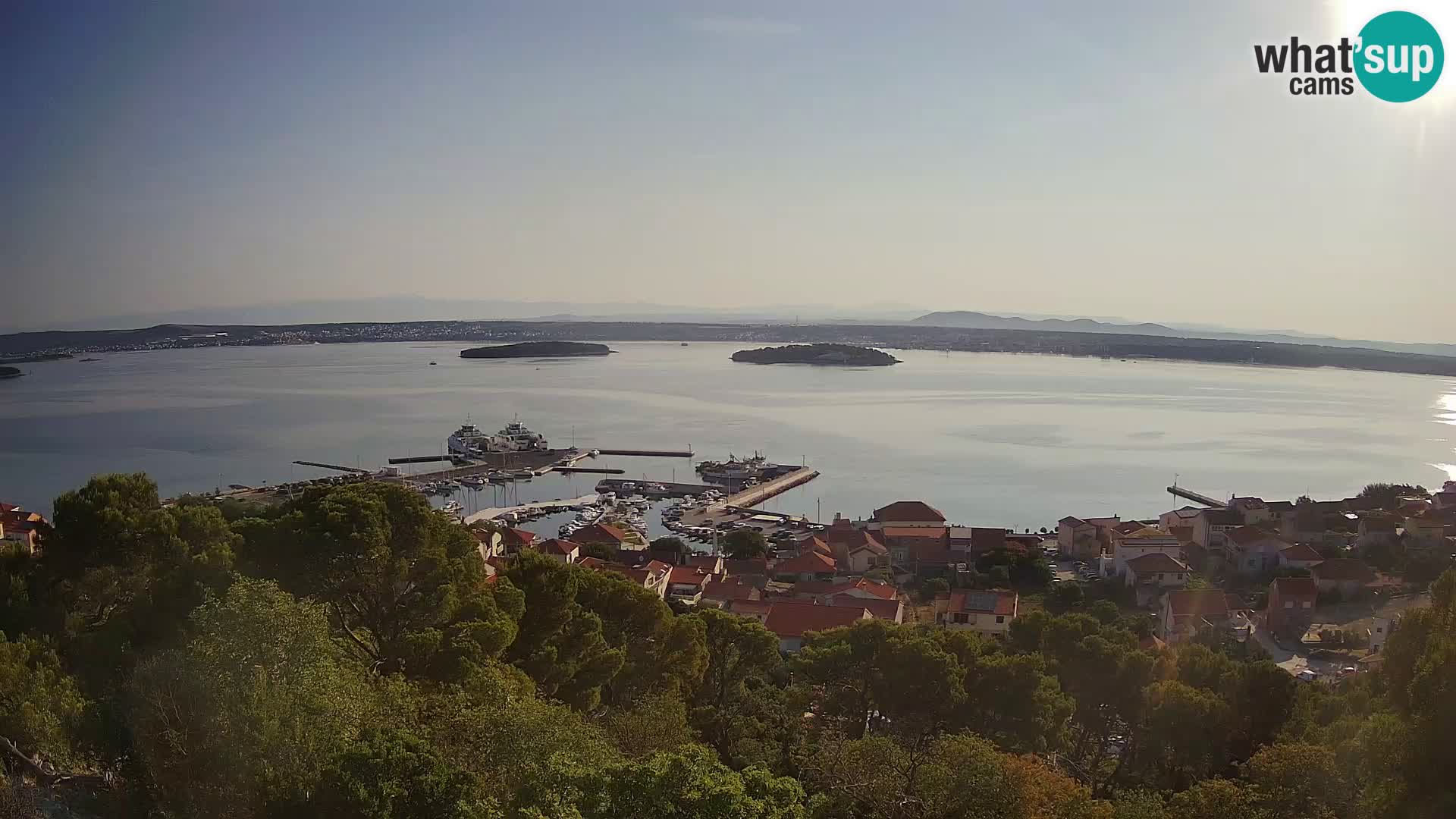 Tkon – Kalvarija – pogled na Pašmanski kanal