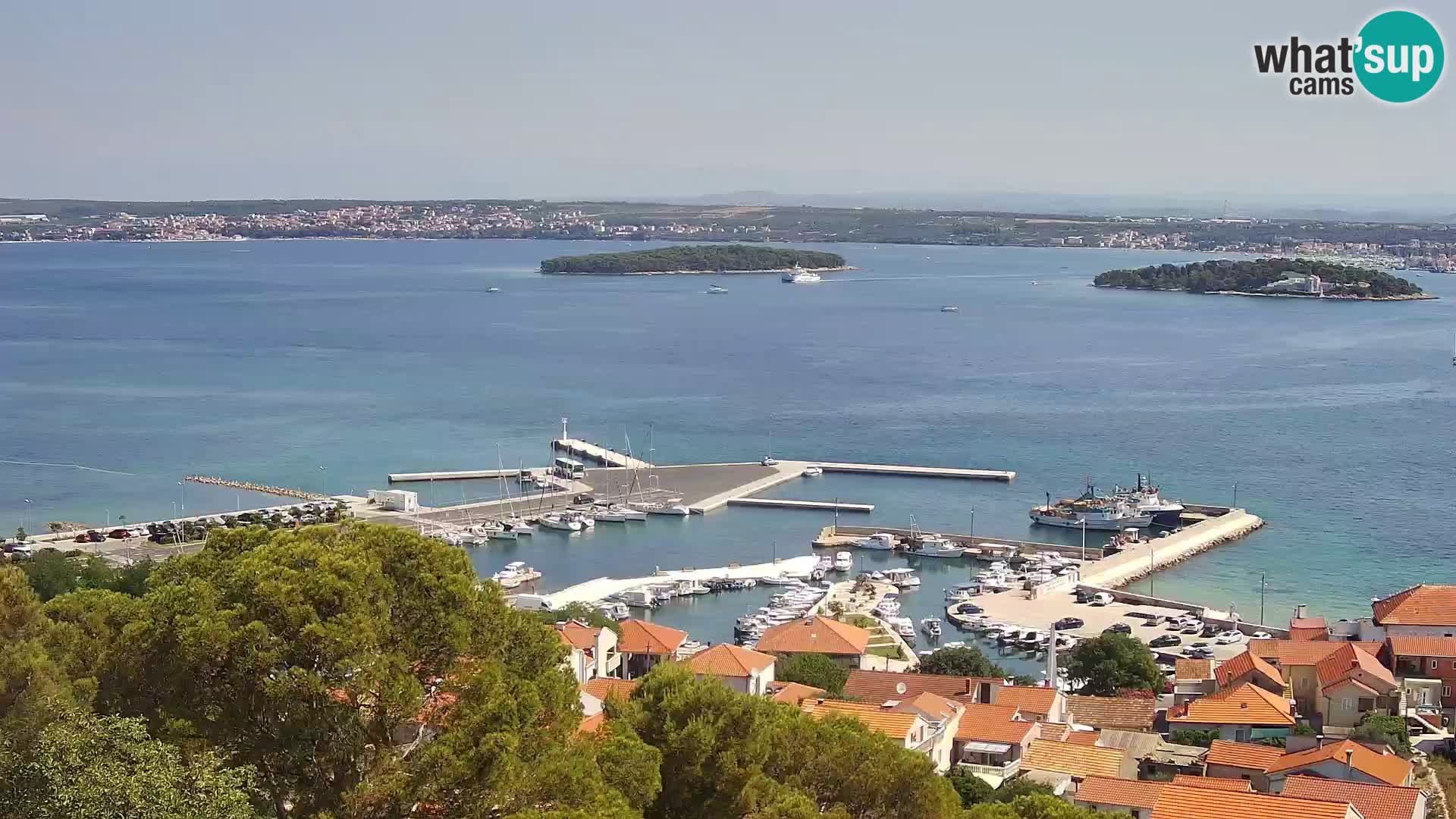 Tkon – Kalvarija – pogled na Pašmanski kanal