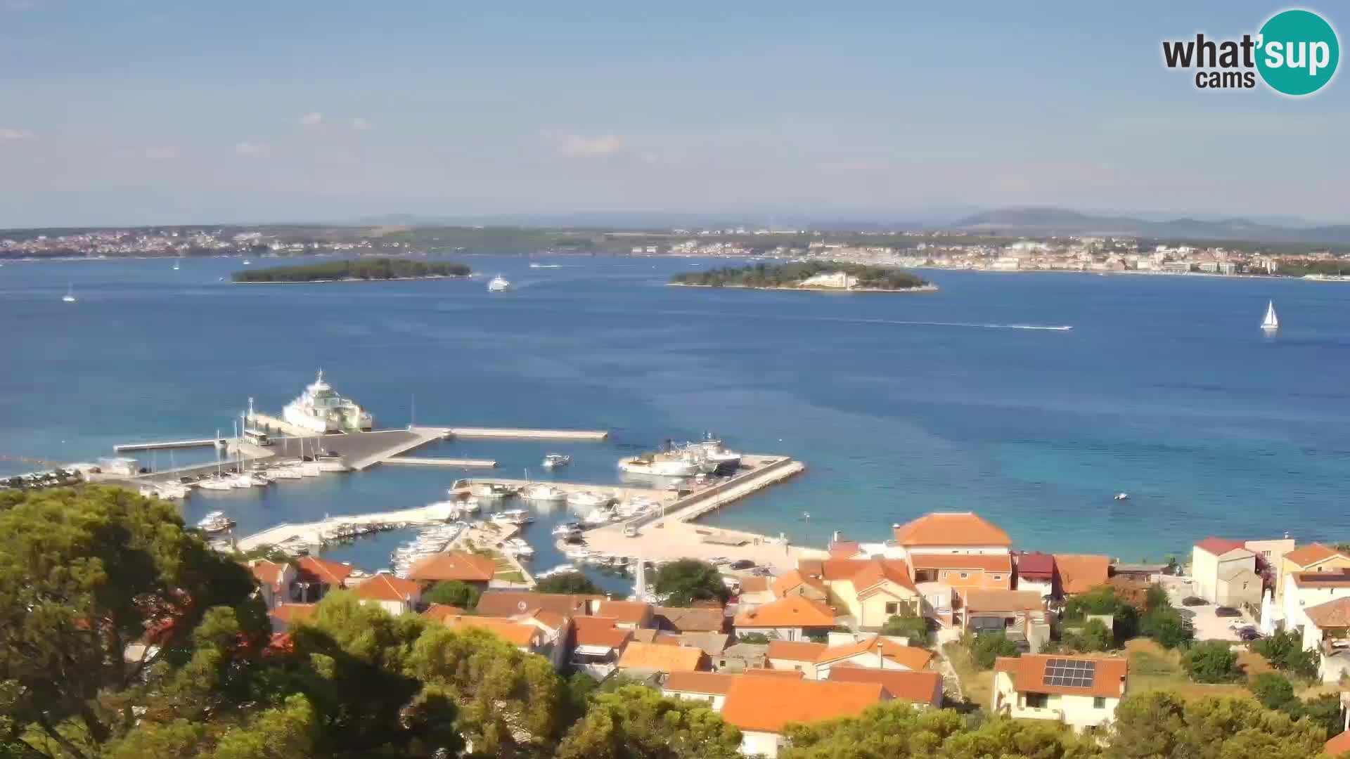 Tkon – Kalvarija – vue sur le canal Pašman