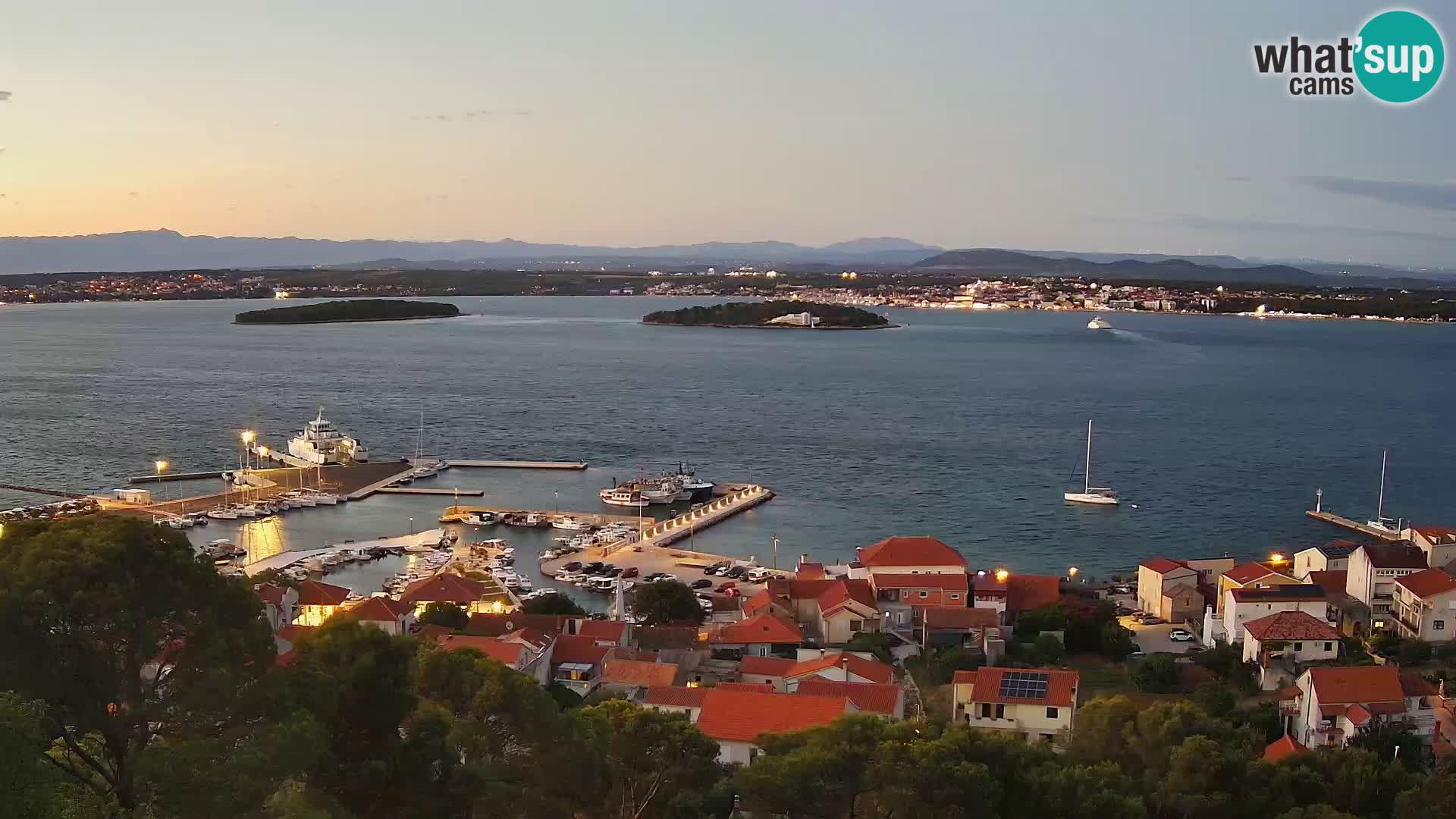Tkon – Kalvarija – pogled na Pašmanski kanal