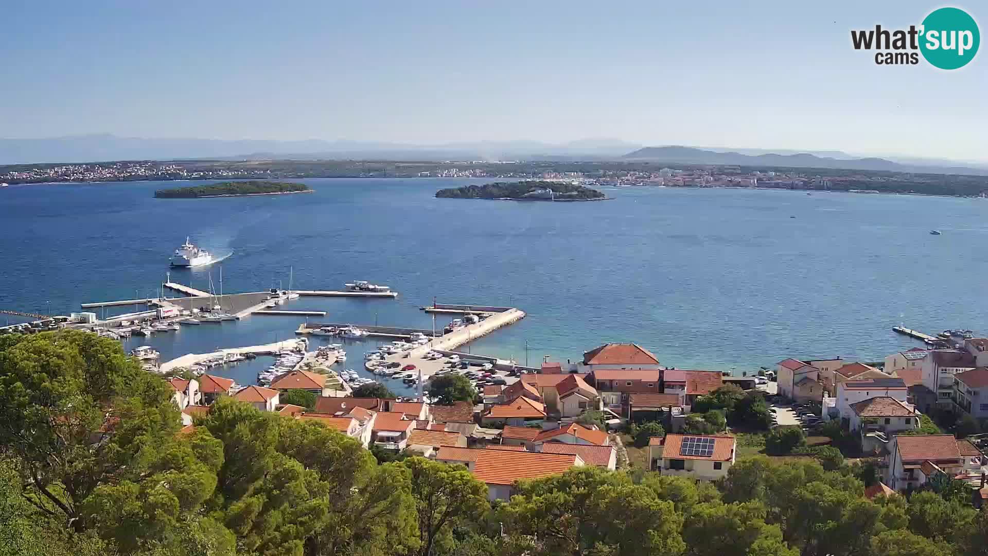Tkon – Kalvarija – vue sur le canal Pašman
