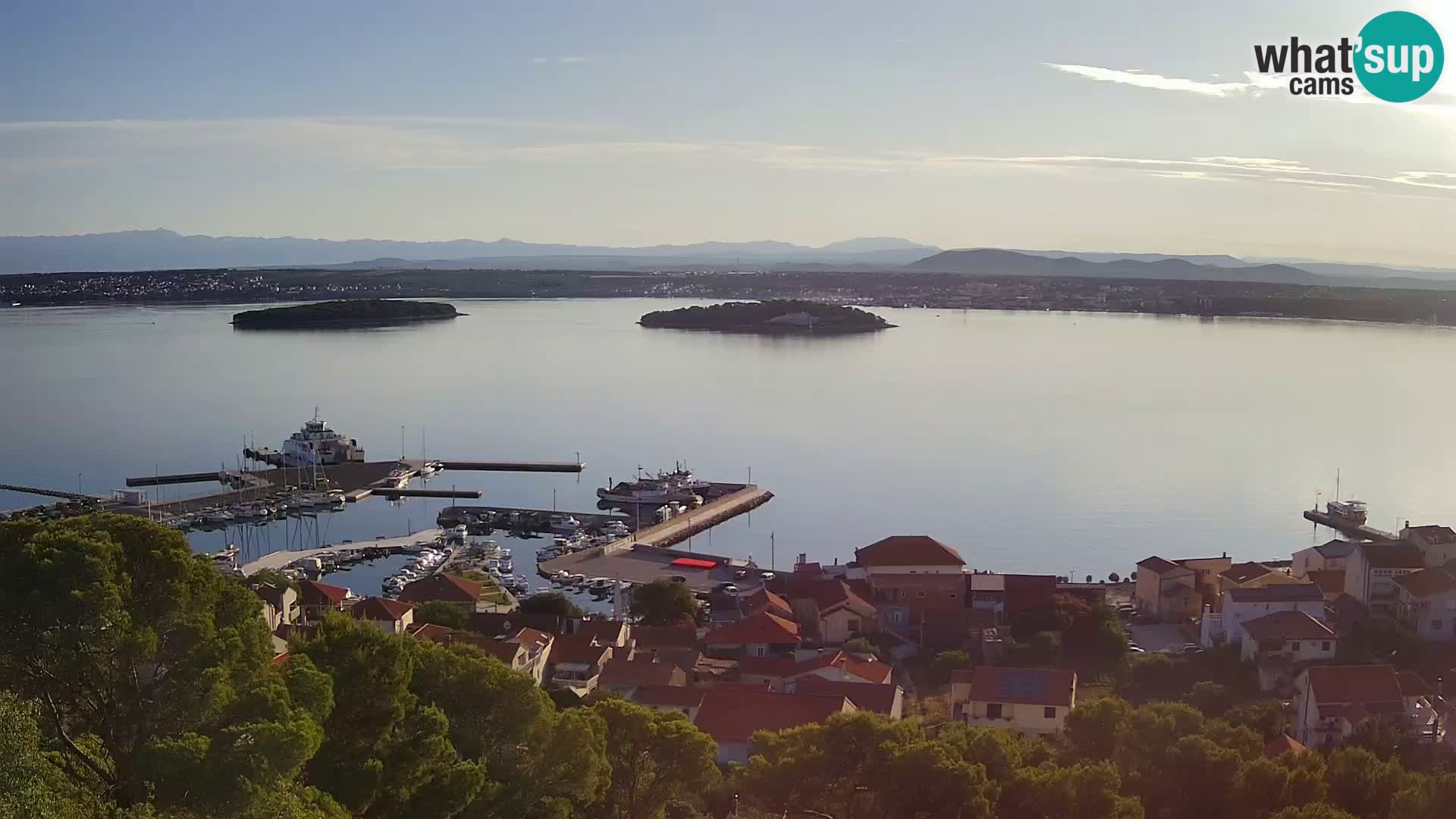 Tkon – Kalvaria – Blick auf Pašman Kanal