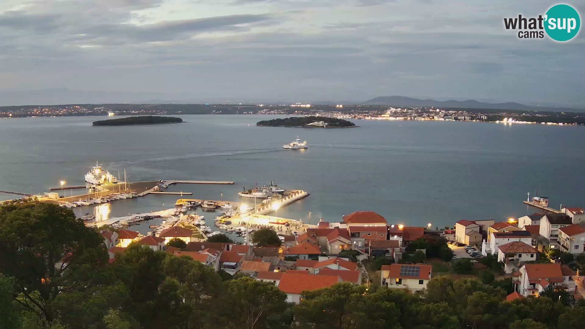 Tkon – Kalvarija – pogled na Pašmanski kanal