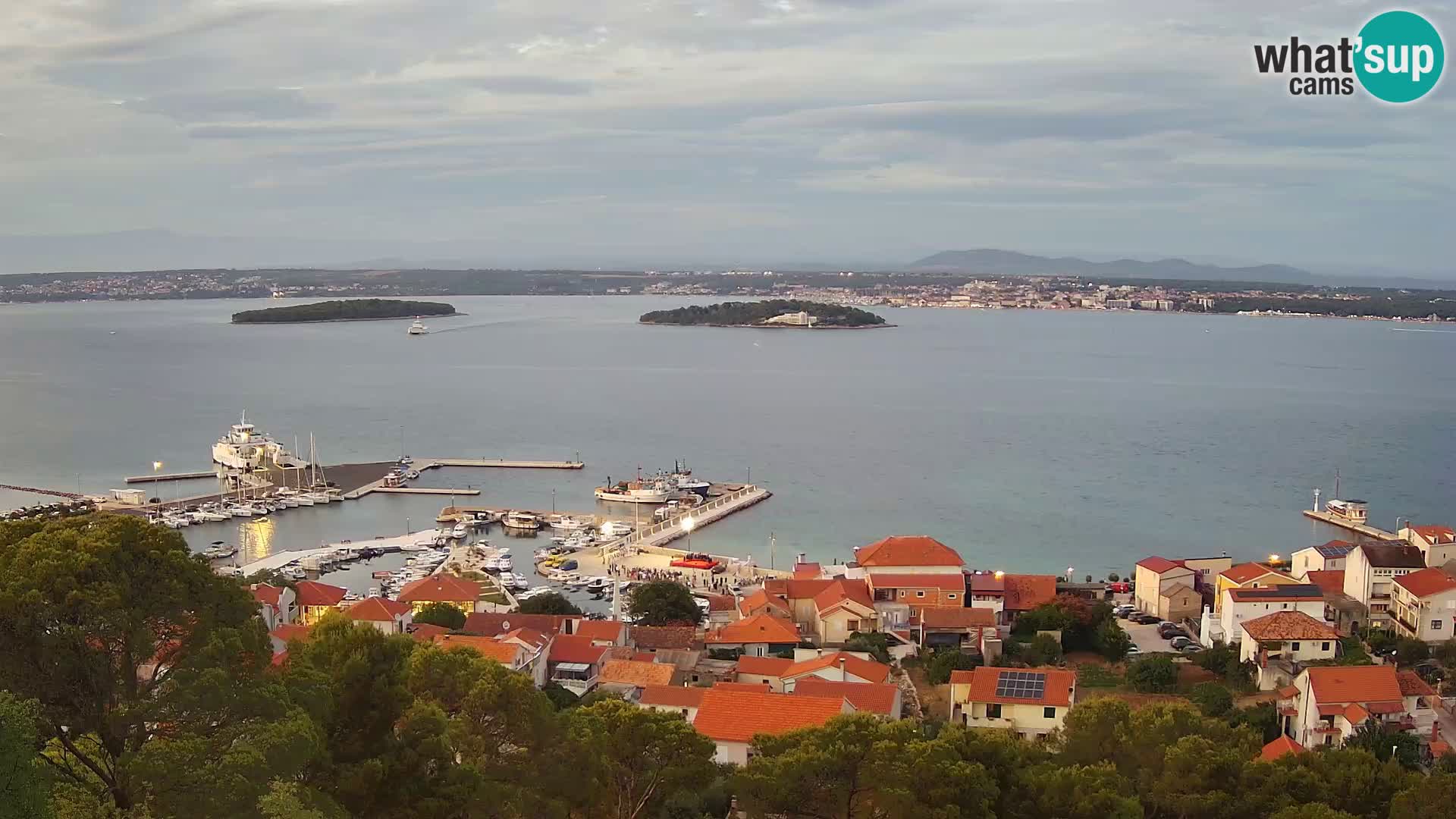 Tkon – Kalvarija – pogled na Pašmanski kanal