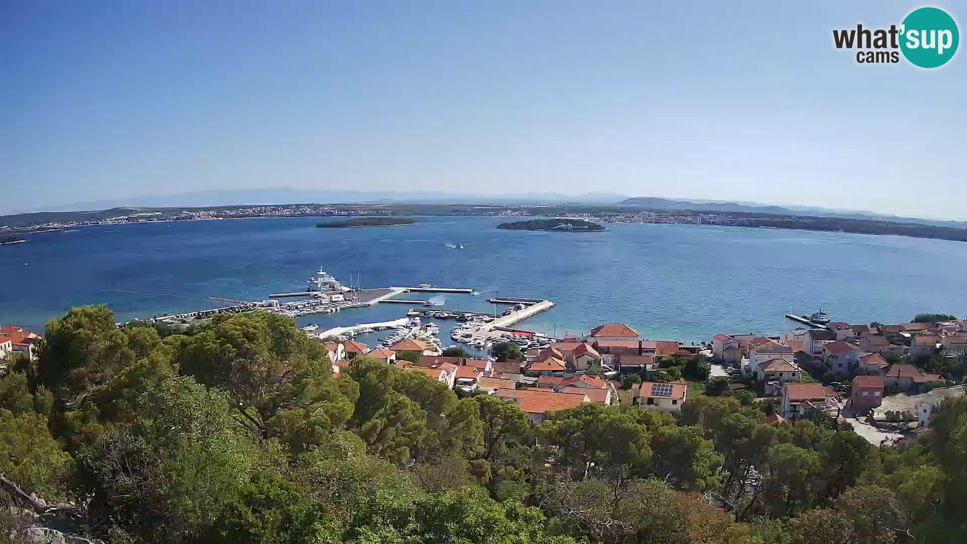 Tkon – Kalvaria – panorama del canale di Pašman