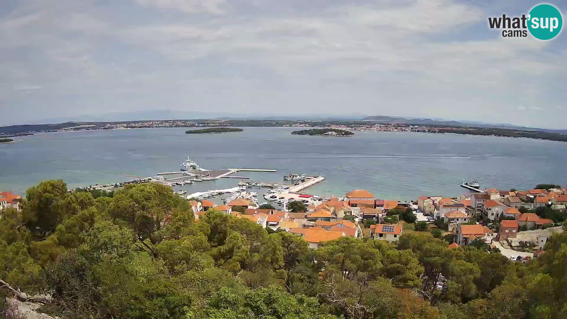 Tkon – Kalvarija – pogled na Pašmanski kanal