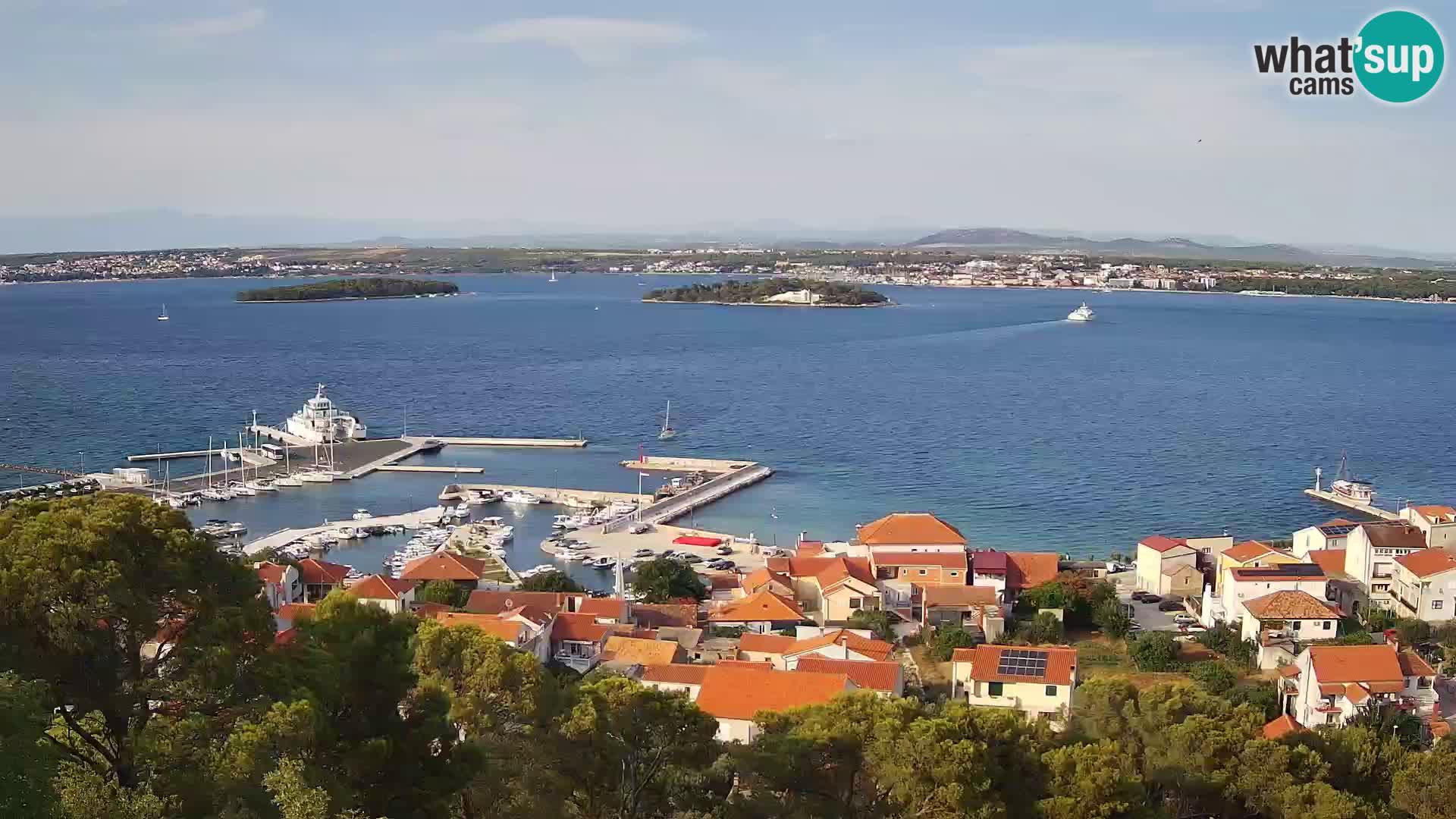 Tkon – Kalvarija – pogled na Pašmanski kanal