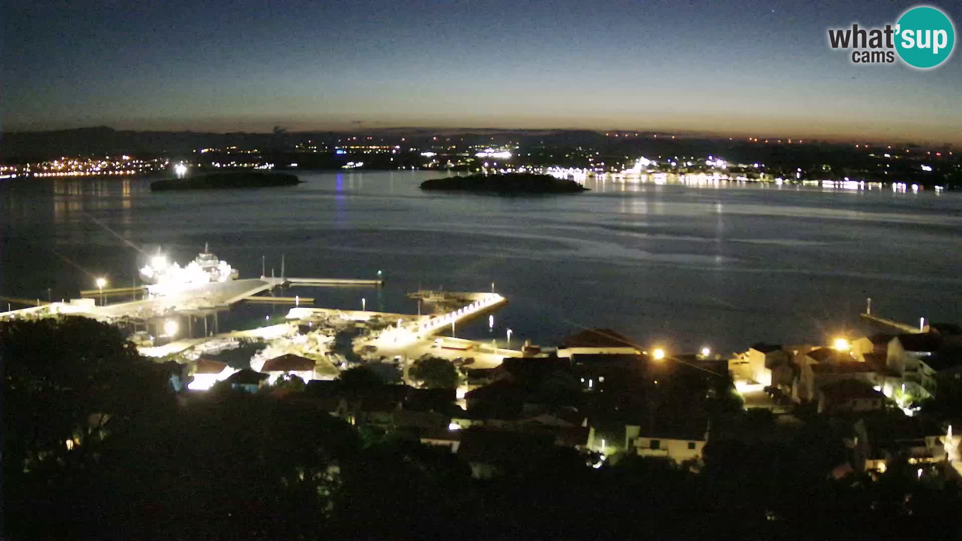 Tkon – Kalvarija – pogled na Pašmanski kanal