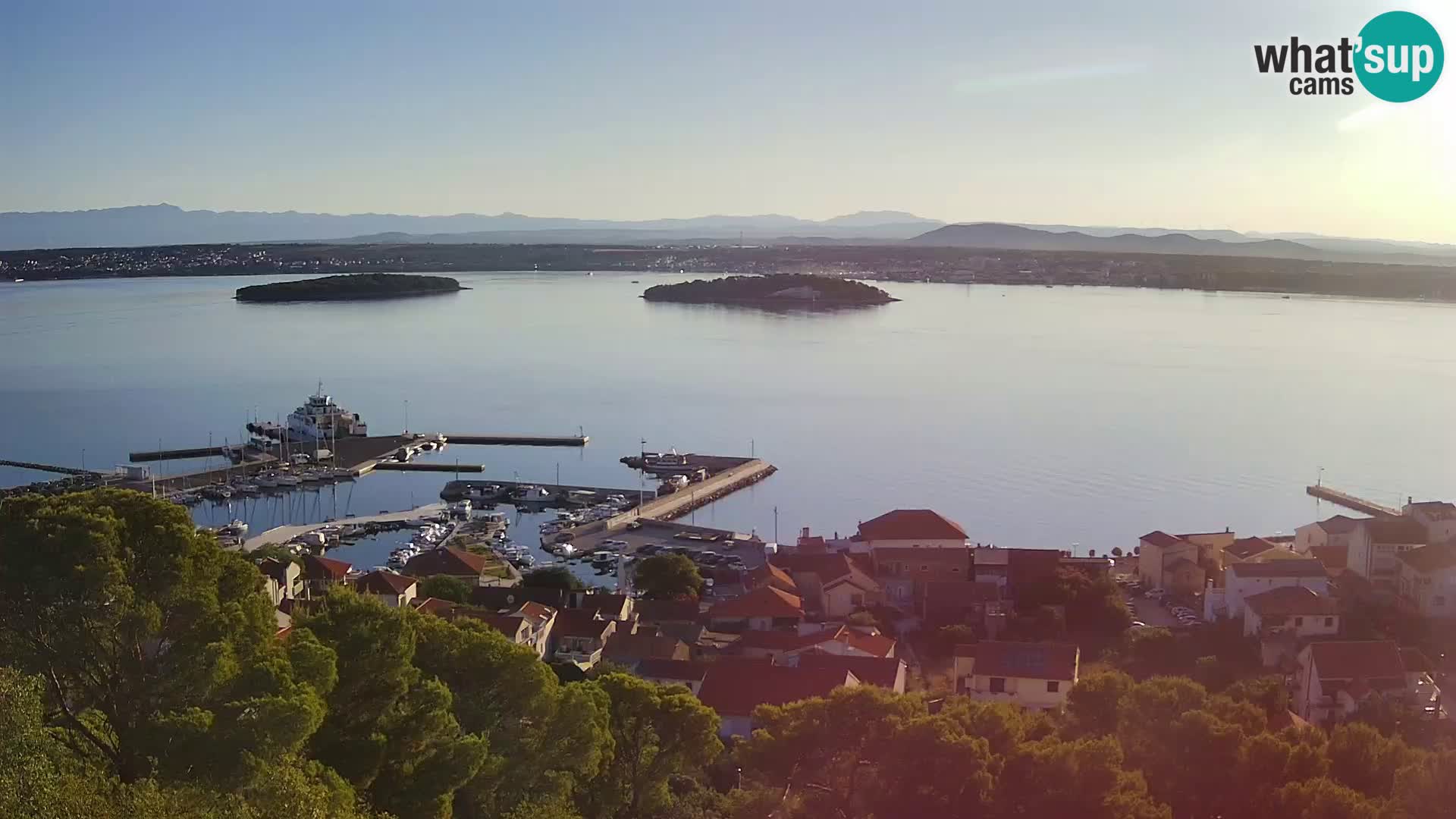 Tkon – Kalvaria – Blick auf Pašman Kanal