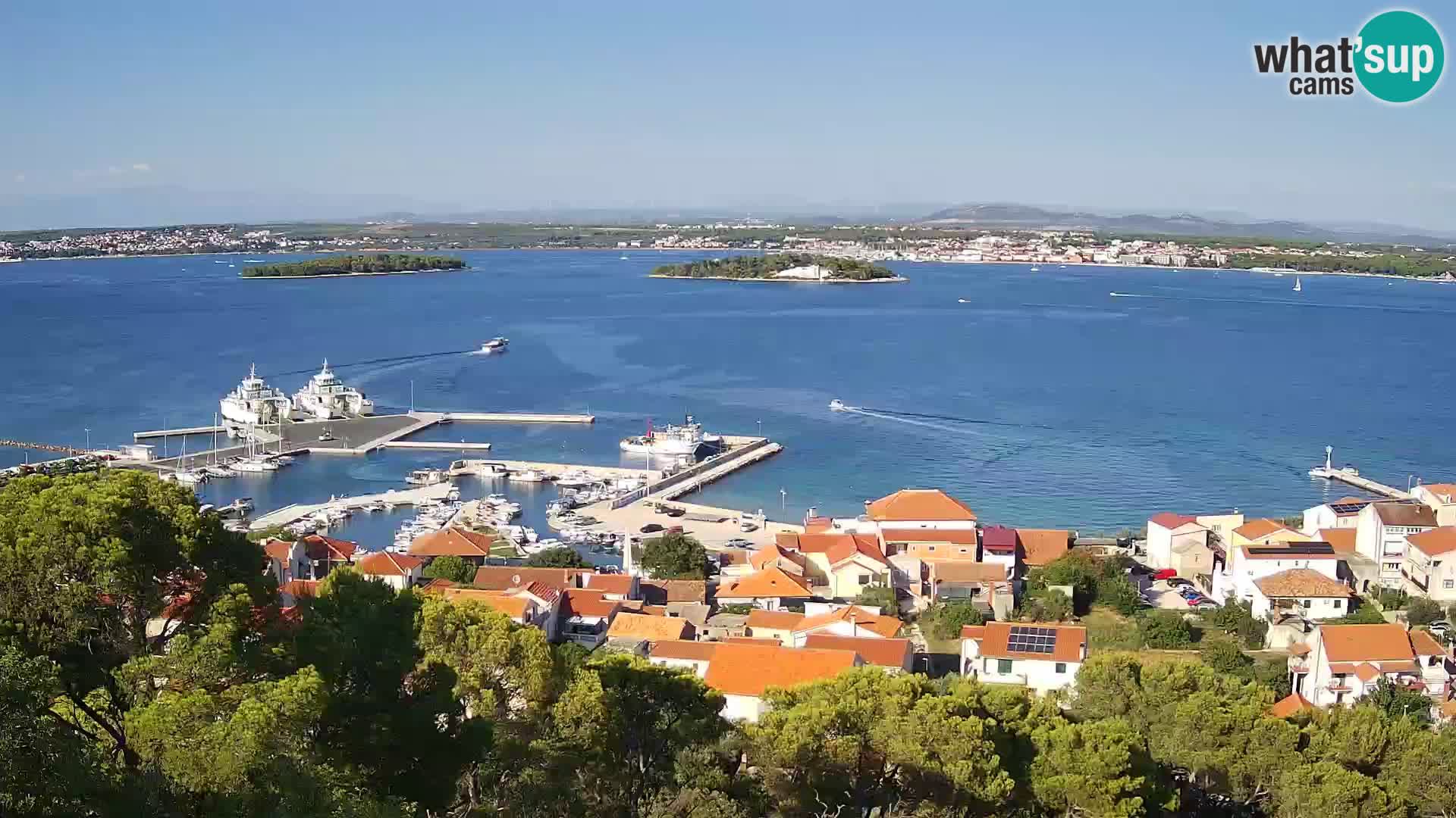 Tkon – Kalvaria – panorama del canale di Pašman