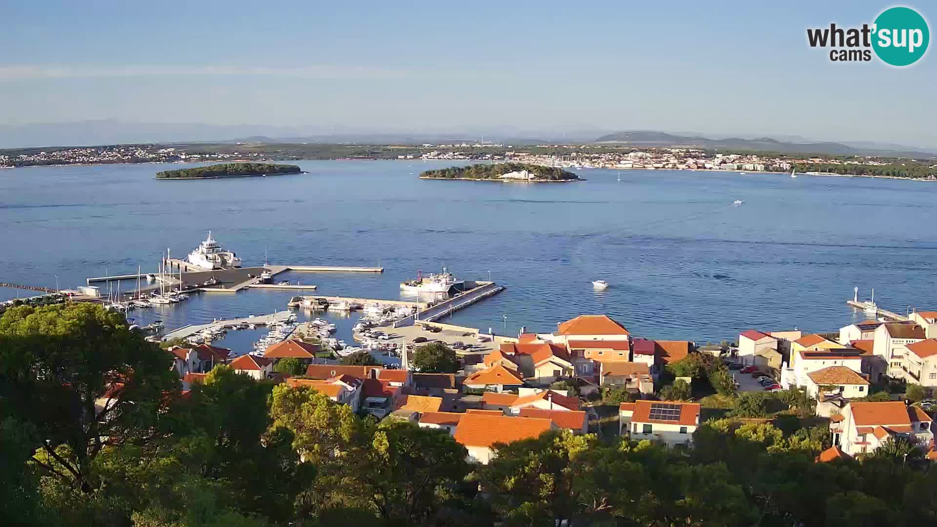 Tkon – Kalvarija – pogled na Pašmanski kanal