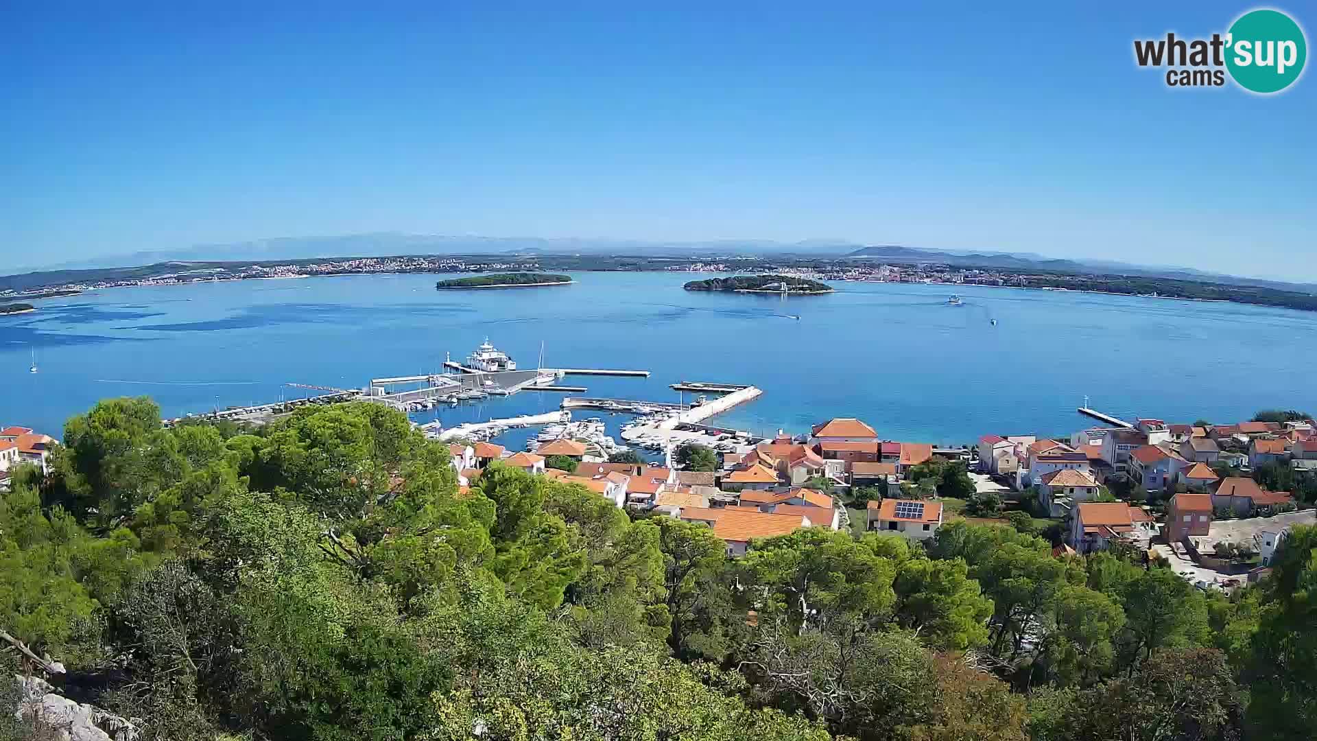 Tkon – Kalvaria – Blick auf Pašman Kanal