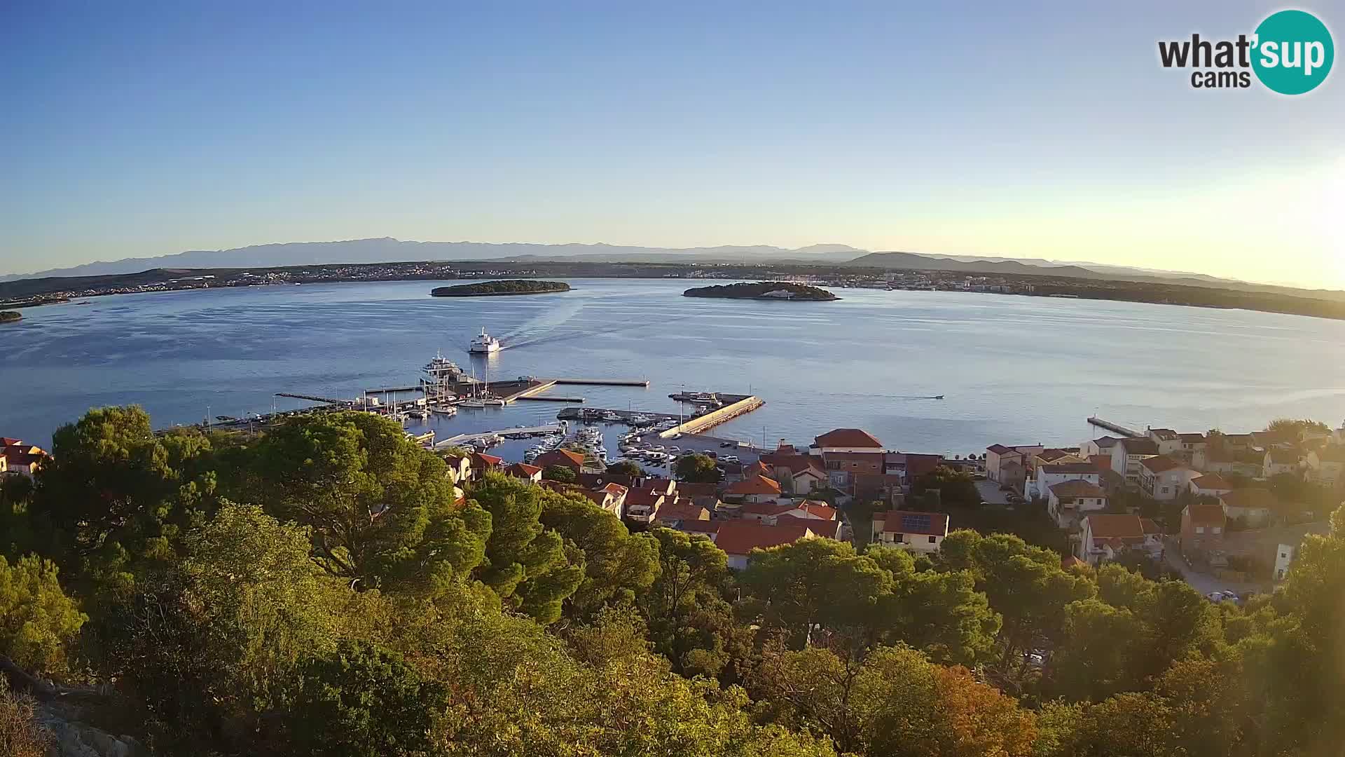 Tkon – Kalvaria – panorama del canale di Pašman